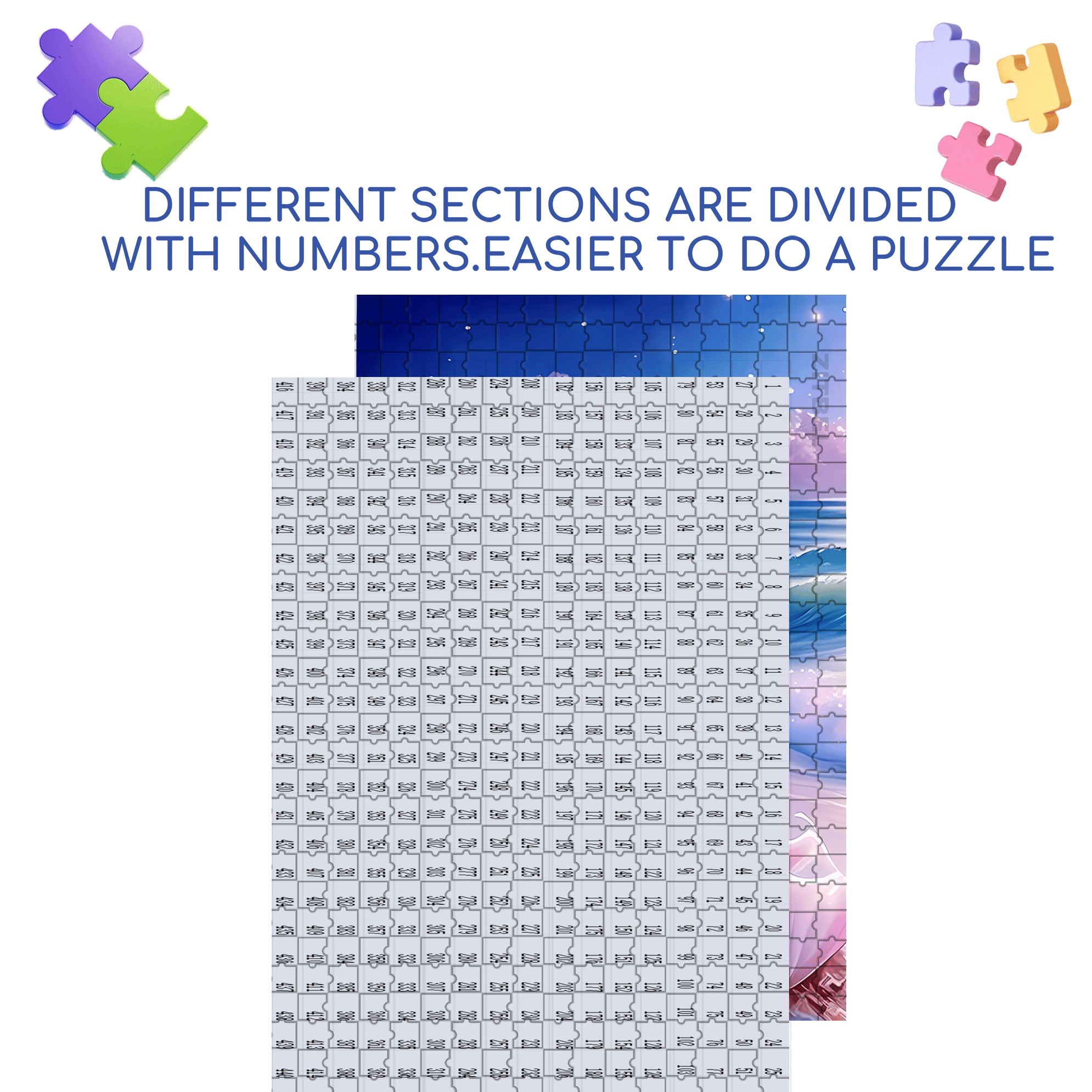 Pearl Under The Moonlight 500pcs/1000pcs Jigsaw Puzzle, Scratch-Resistant, Interactive Family Game & Brain-Boosting DIY Decor, Perfect for Halloween, Christmas & New Year Gifts, Family Puzzle Game