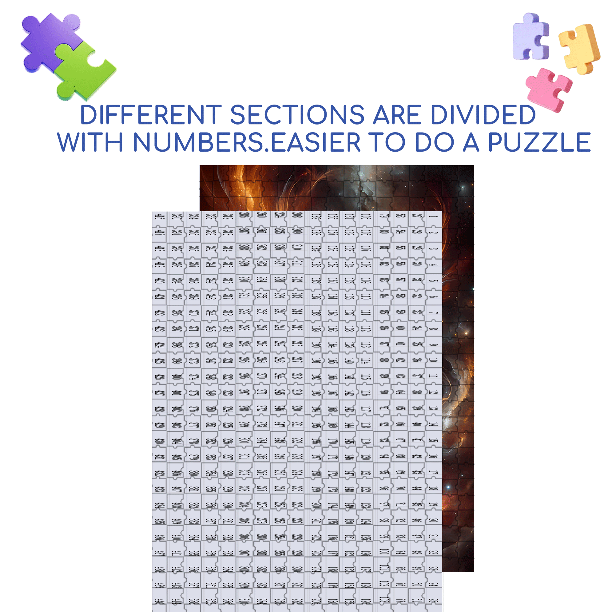 Phoenix Fashion 500pcs/1000pcs Jigsaw Puzzle, Scratch-Resistant, Interactive Family Game & Brain-Boosting DIY Decor, Perfect for Halloween, Christmas & New Year Gifts, Family Puzzle Game