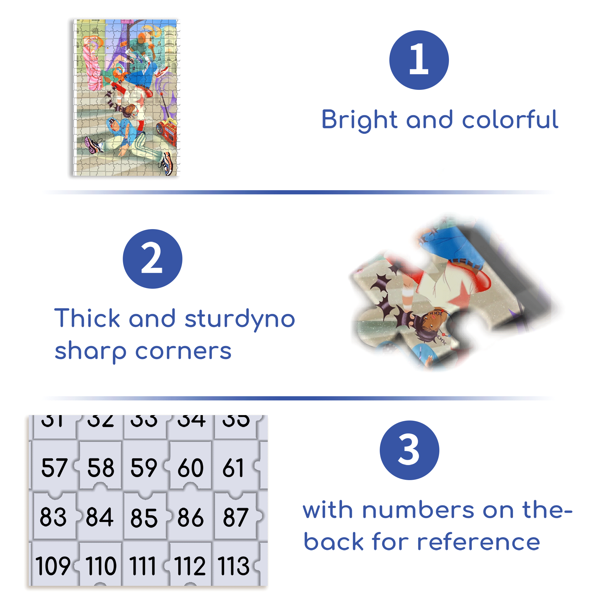 Street Dance 500pcs/1000pcs Jigsaw Puzzle, Scratch-Resistant, Interactive Family Game & Brain-Boosting DIY Decor, Perfect for Halloween, Christmas & New Year Gifts, Family Puzzle Game
