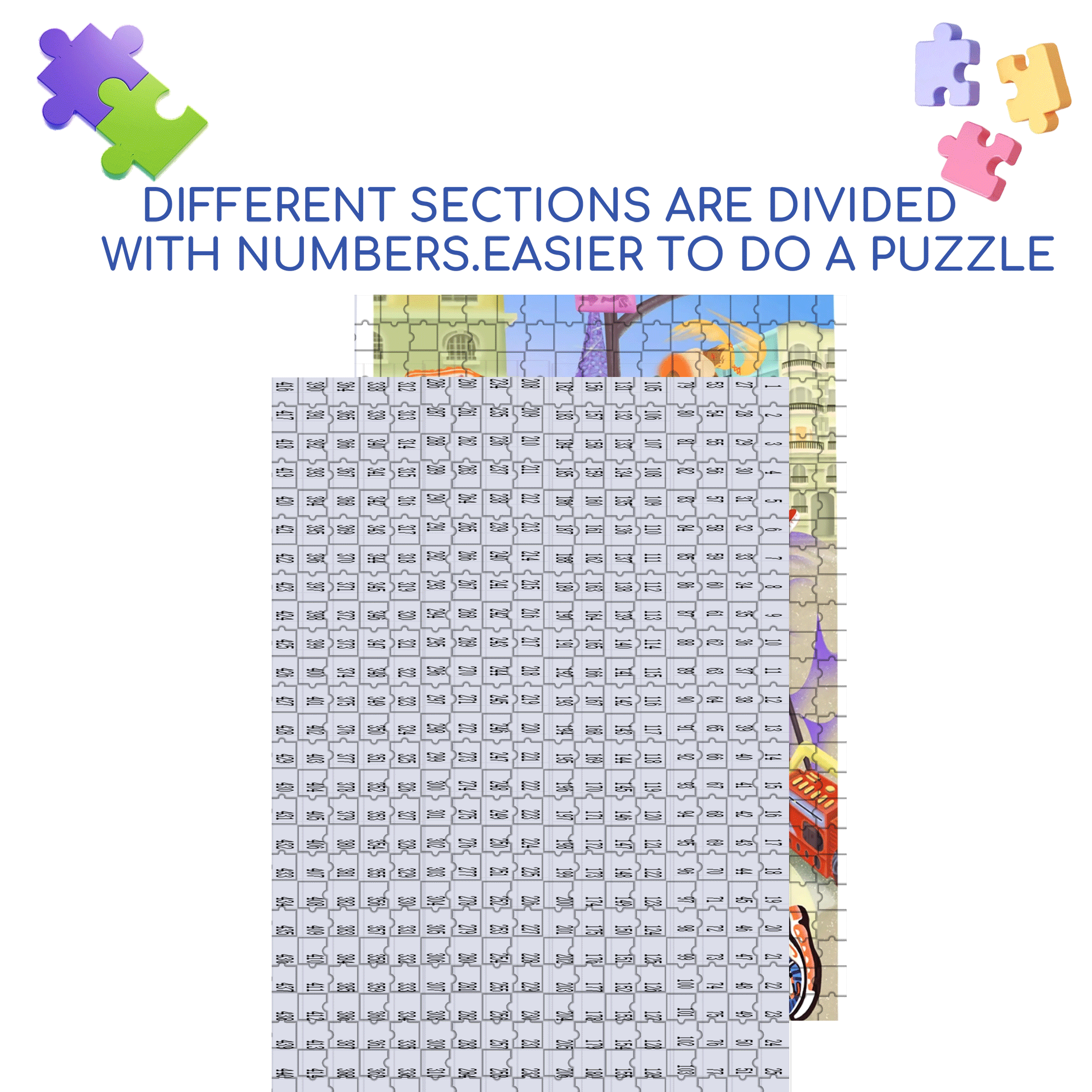 Street Dance 500pcs/1000pcs Jigsaw Puzzle, Scratch-Resistant, Interactive Family Game & Brain-Boosting DIY Decor, Perfect for Halloween, Christmas & New Year Gifts, Family Puzzle Game