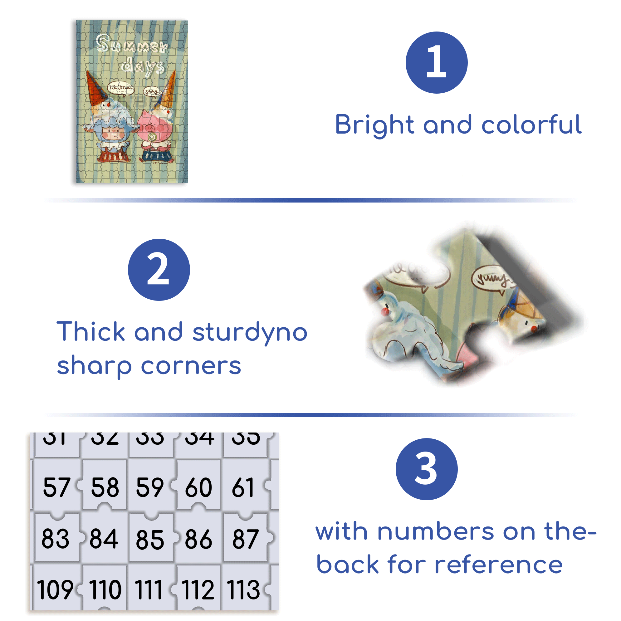 Summer Days 500pcs/1000pcs Jigsaw Puzzle, Scratch-Resistant, Interactive Family Game & Brain-Boosting DIY Decor, Perfect for Halloween, Christmas & New Year Gifts, Family Puzzle Game