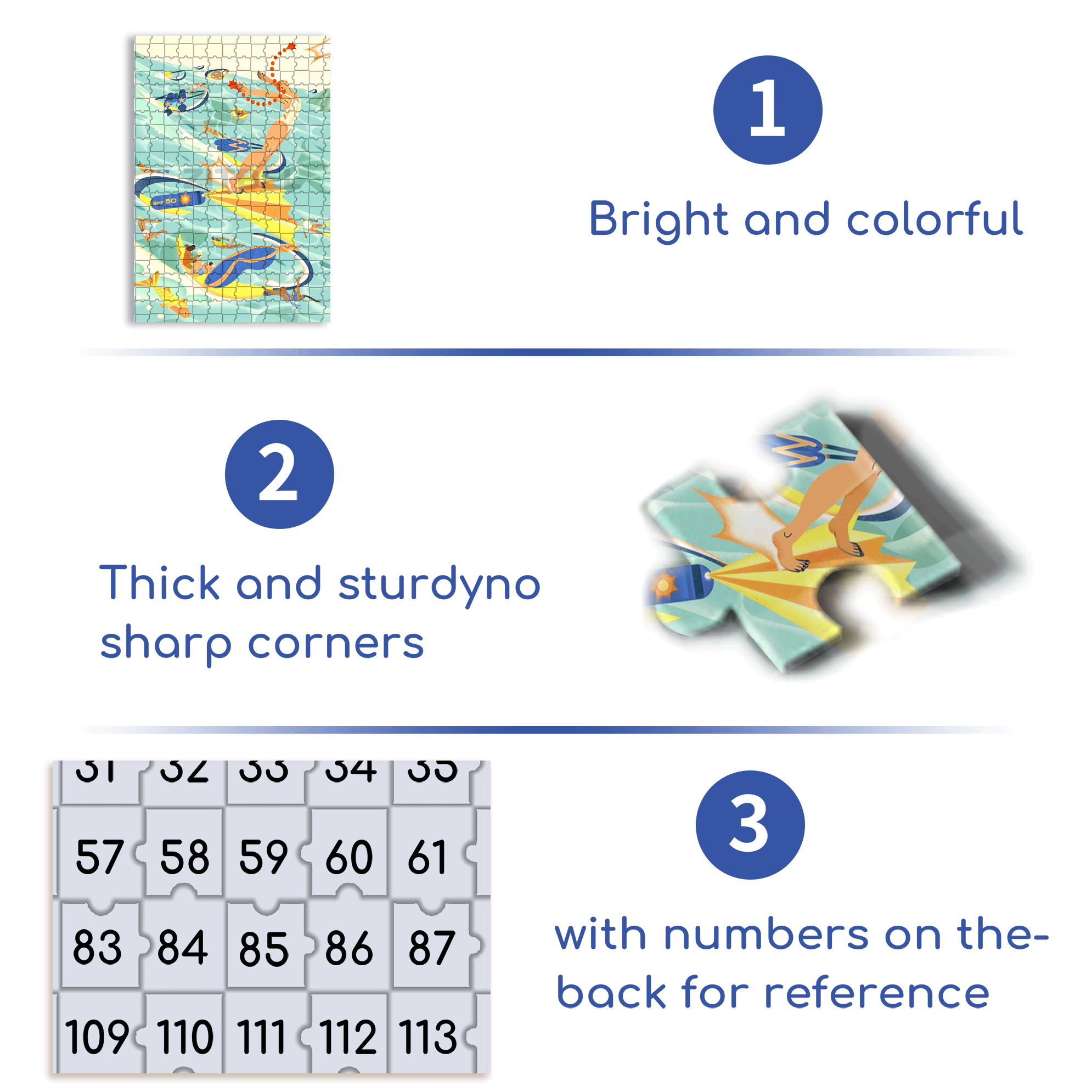 Summer Island Trip 500pcs/1000pcs Jigsaw Puzzle, Scratch-Resistant, Interactive Family Game & Brain-Boosting DIY Decor, Perfect for Halloween, Christmas & New Year Gifts, Family Puzzle Game
