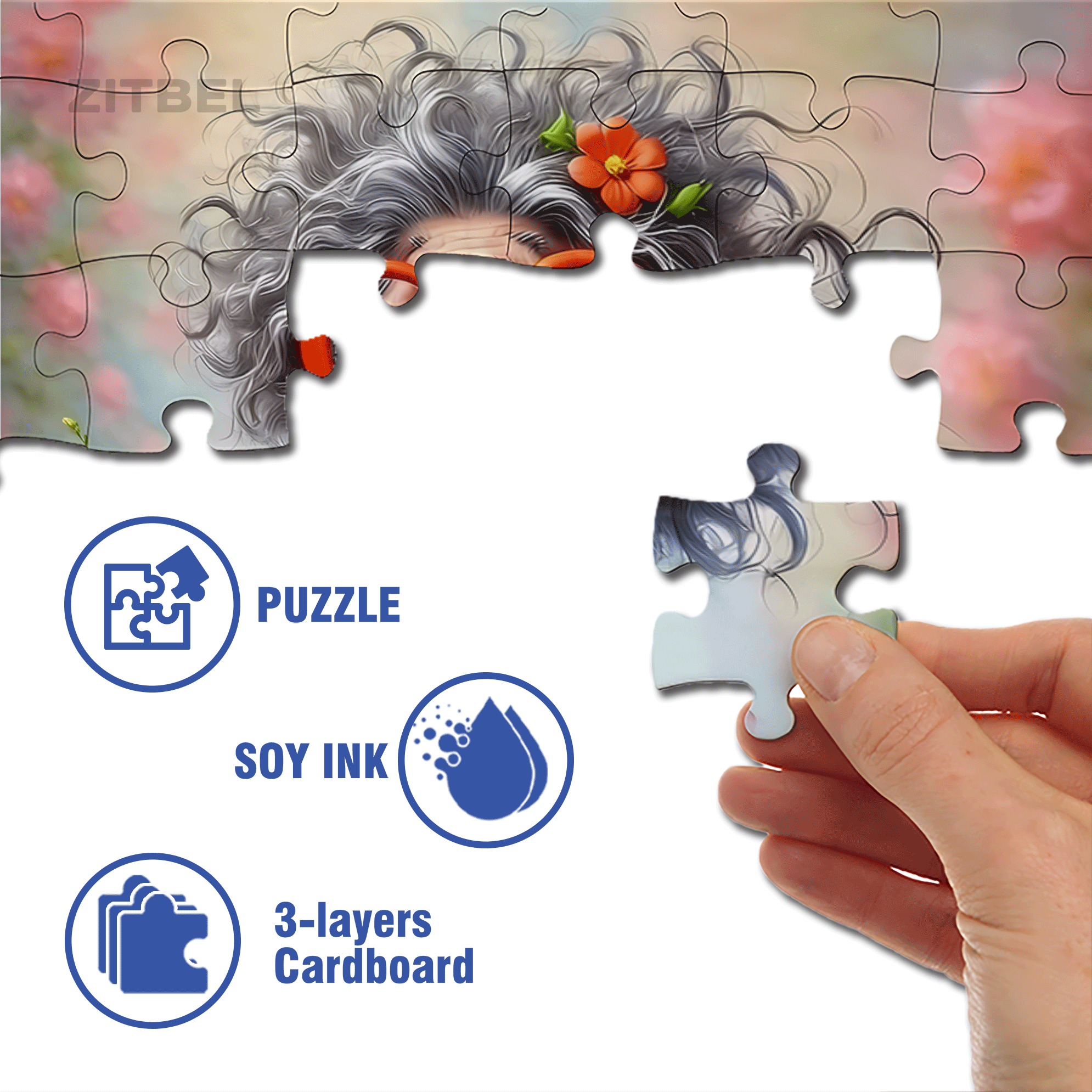 The Ageless Girl's Motorcycle 500pcs/1000pcs Jigsaw Puzzle, Scratch-Resistant, Interactive Family Game & Brain-Boosting DIY Decor, Perfect for Halloween, Christmas & New Year Gifts, Family Puzzle Game