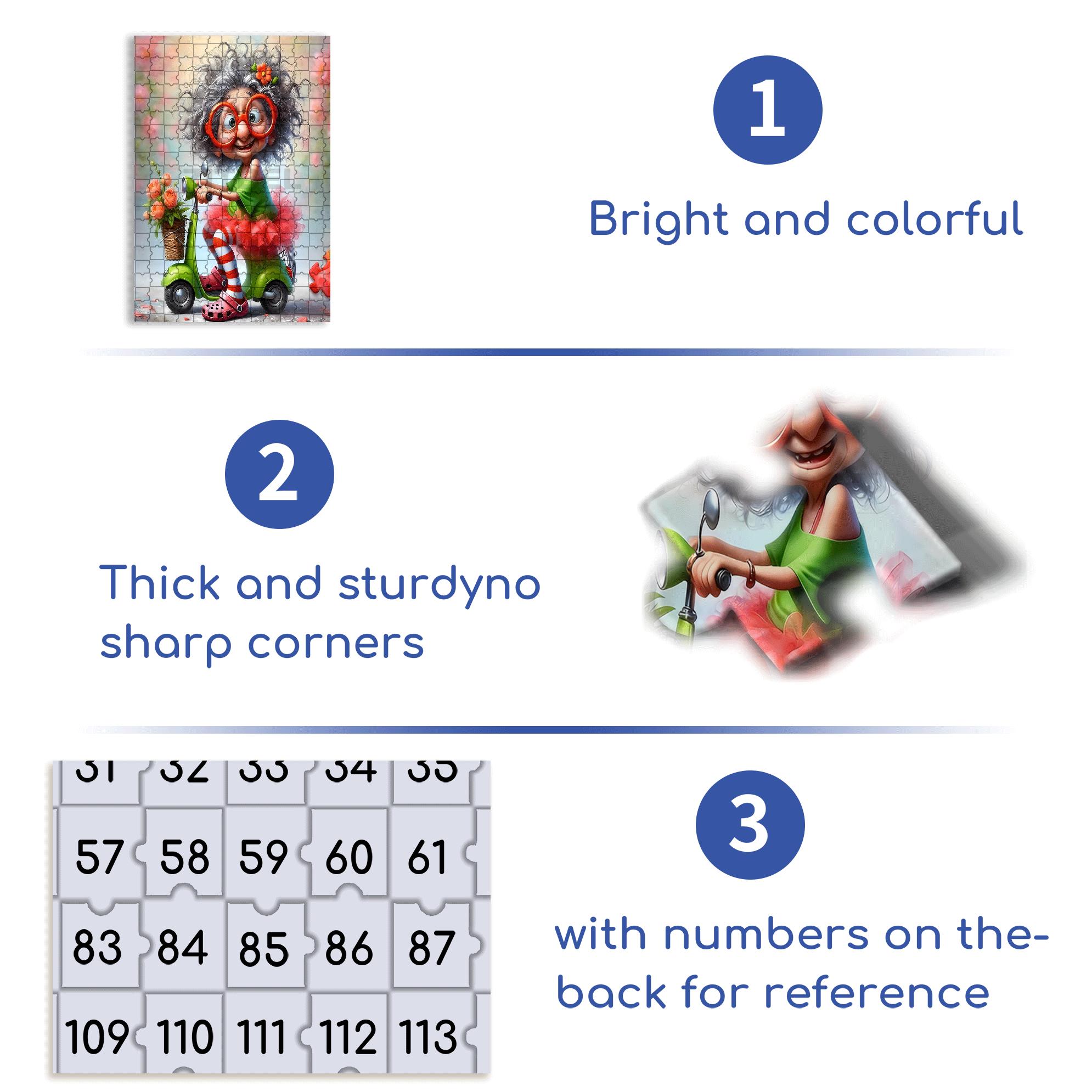 The Ageless Girl's Motorcycle 500pcs/1000pcs Jigsaw Puzzle, Scratch-Resistant, Interactive Family Game & Brain-Boosting DIY Decor, Perfect for Halloween, Christmas & New Year Gifts, Family Puzzle Game