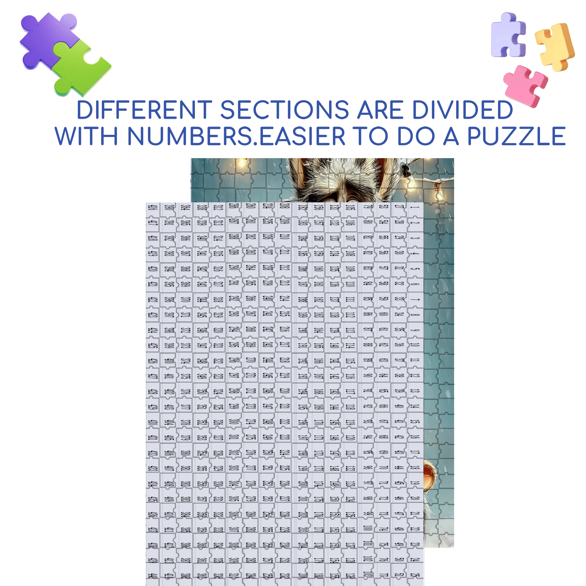Warm Companions On Winter Nights 500pcs/1000pcs Jigsaw Puzzle, Scratch-Resistant, Interactive Family Game & Brain-Boosting DIY Decor, Perfect for Halloween, Christmas & New Year Gifts, Family Puzzle Game