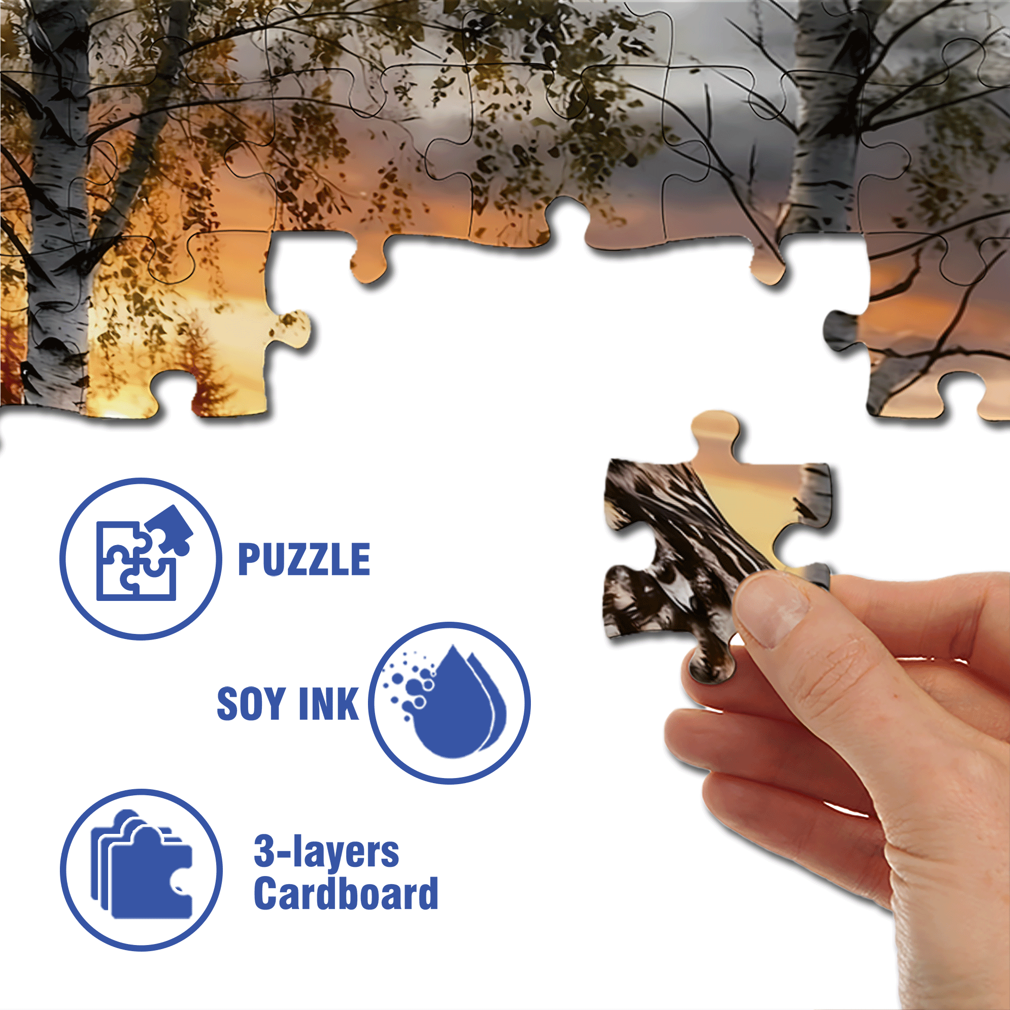 wilight Forest Watcher 500pcs/1000pcs Jigsaw Puzzle, Scratch-Resistant, Interactive Family Game & Brain-Boosting DIY Decor, Perfect for Halloween, Christmas & New Year Gifts, Family Puzzle Game