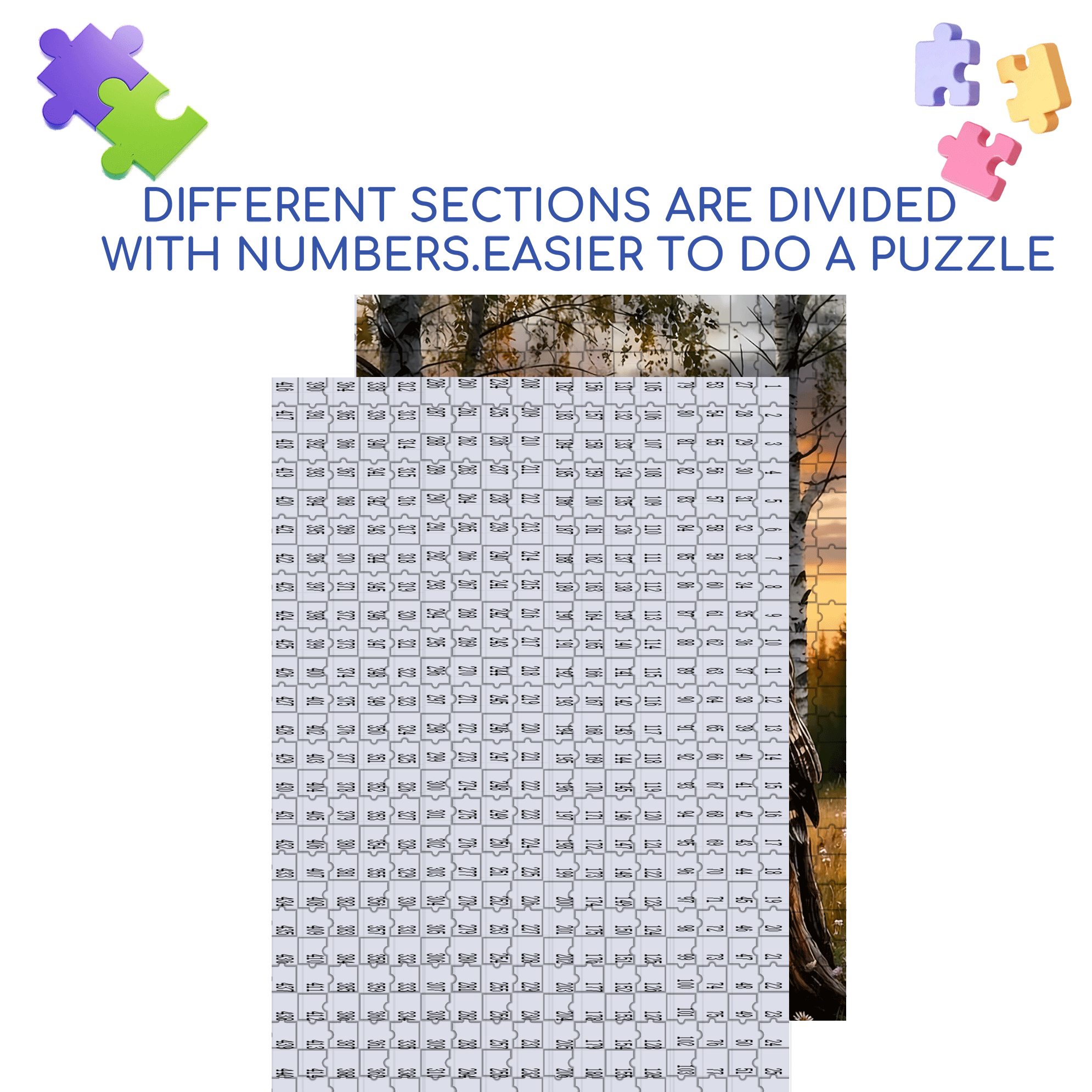 wilight Forest Watcher 500pcs/1000pcs Jigsaw Puzzle, Scratch-Resistant, Interactive Family Game & Brain-Boosting DIY Decor, Perfect for Halloween, Christmas & New Year Gifts, Family Puzzle Game