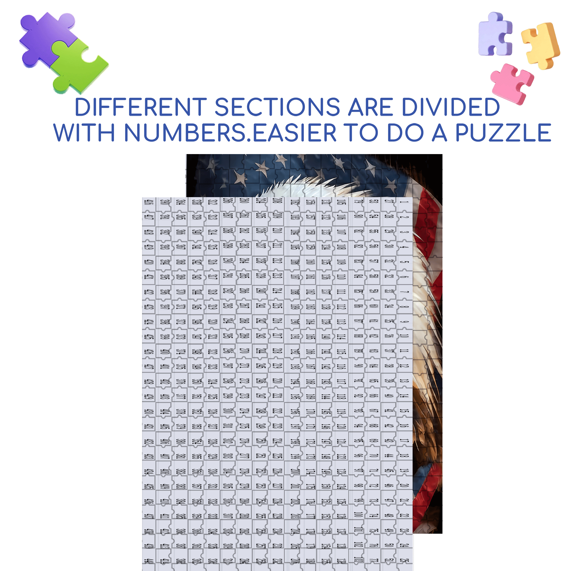 Wings of Freedom 500pcs/1000pcs Jigsaw Puzzle, Scratch-Resistant, Interactive Family Game & Brain-Boosting DIY Decor, Perfect for Halloween, Christmas & New Year Gifts, Family Puzzle Game