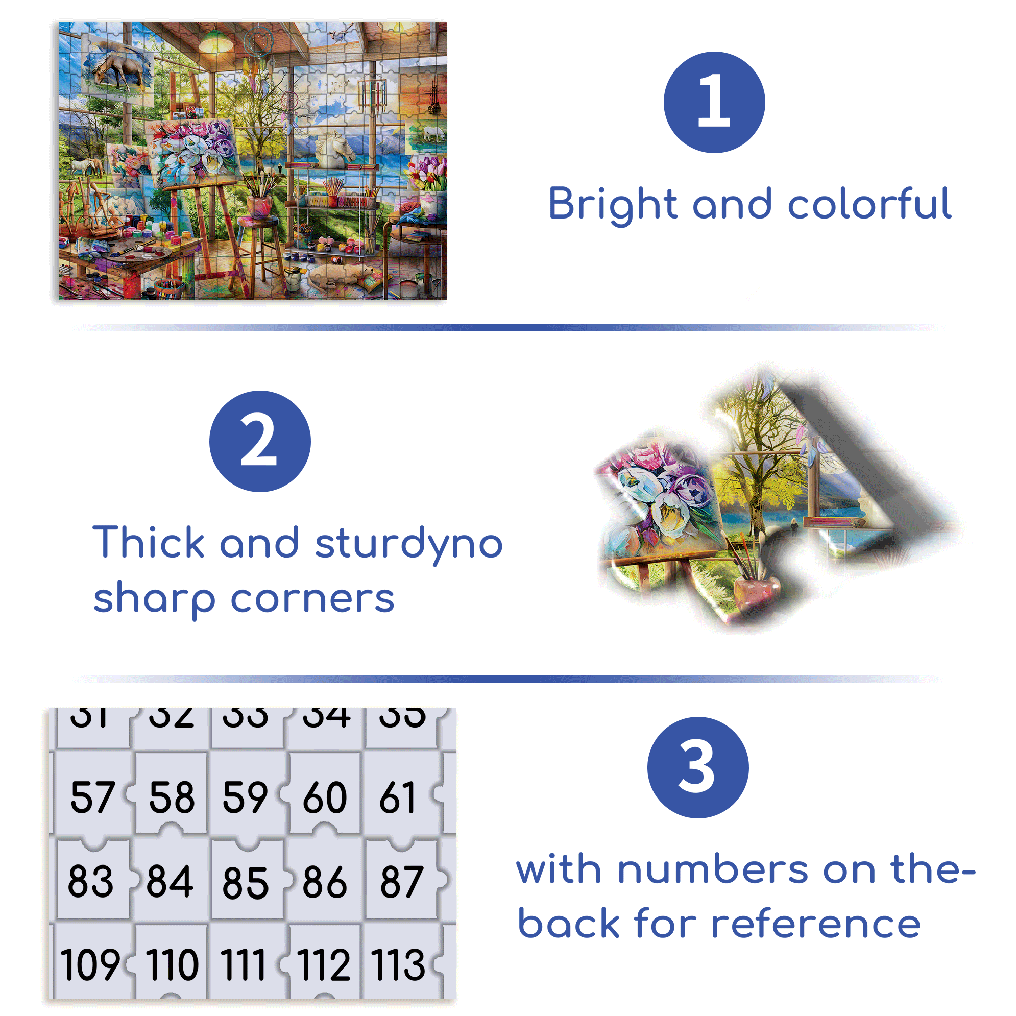 A Habitat Of Colors 500pcs/1000pcs Jigsaw Puzzle, Scratch-Resistant, Interactive Family Game & Brain-Boosting DIY Decor, Perfect for Halloween, Christmas & New Year Gifts, Family Puzzle Game