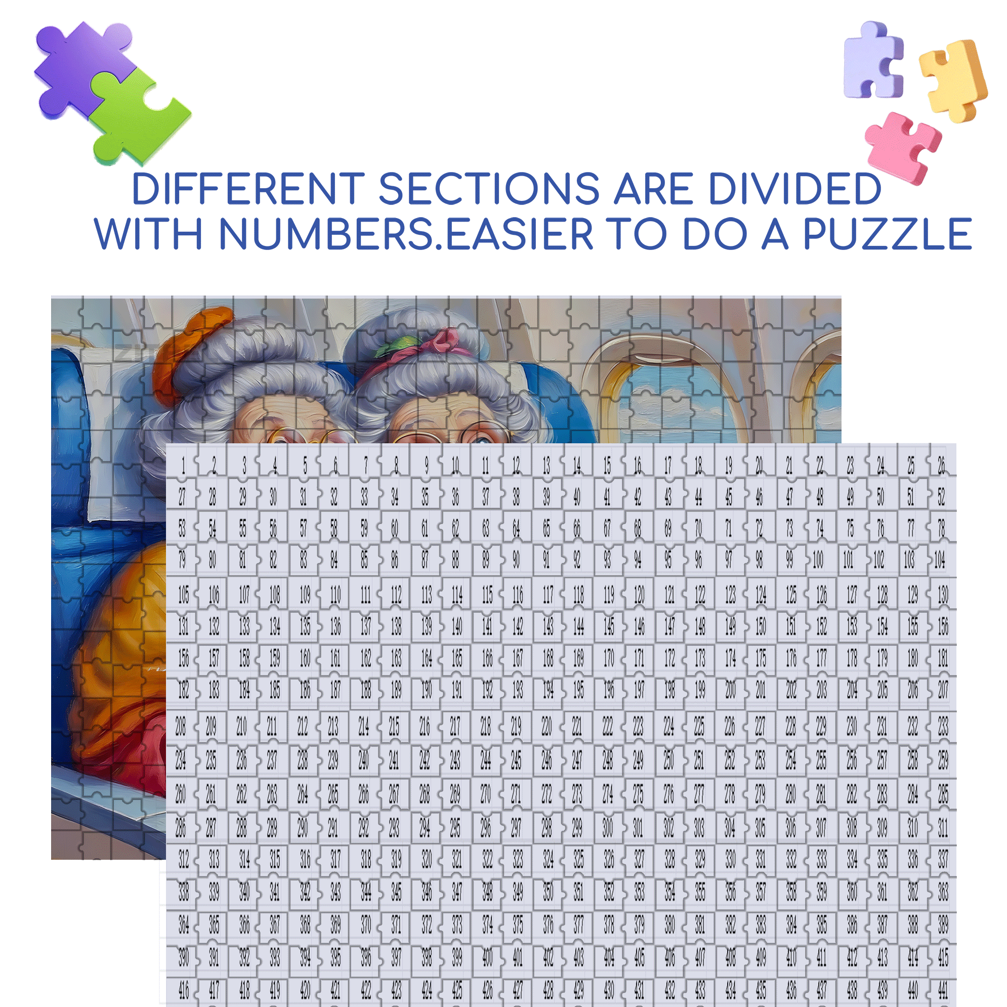Cloud Selfie 500pcs/1000pcs Jigsaw Puzzle, Scratch-Resistant, Interactive Family Game & Brain-Boosting DIY Decor, Perfect for Halloween, Christmas & New Year Gifts, Family Puzzle Game