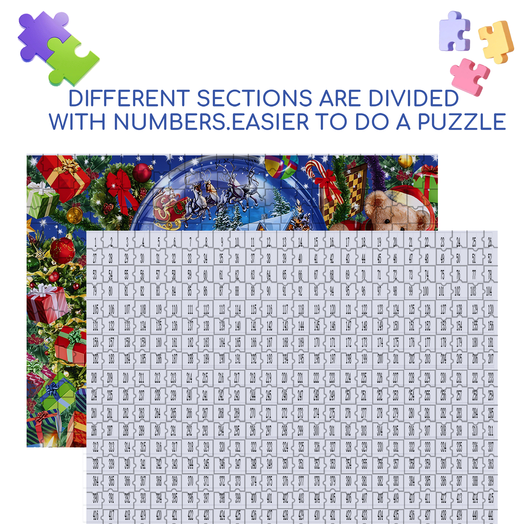 Snow Globe Dreams 500pcs/1000pcs Jigsaw Puzzle, Scratch-Resistant, Interactive Family Game & Brain-Boosting DIY Decor, Perfect for Halloween, Christmas & New Year Gifts, Family Puzzle Game