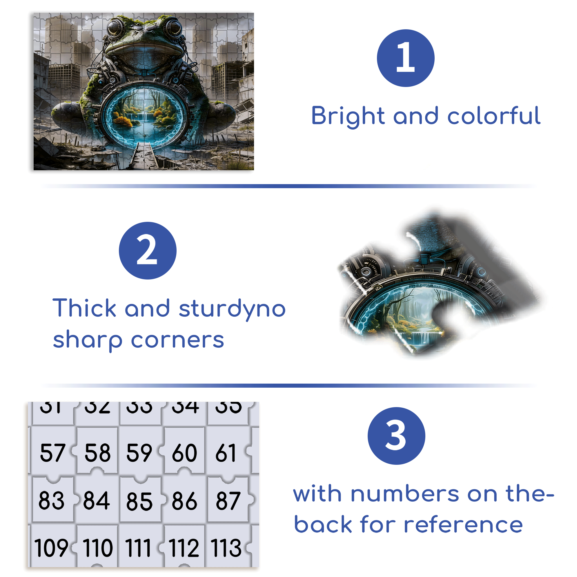 The Frog God's Gate of Redemption 500pcs/1000pcs Jigsaw Puzzle, Scratch-Resistant, Interactive Family Game & Brain-Boosting DIY Decor, Perfect for Halloween, Christmas & New Year Gifts, Family Puzzle Game