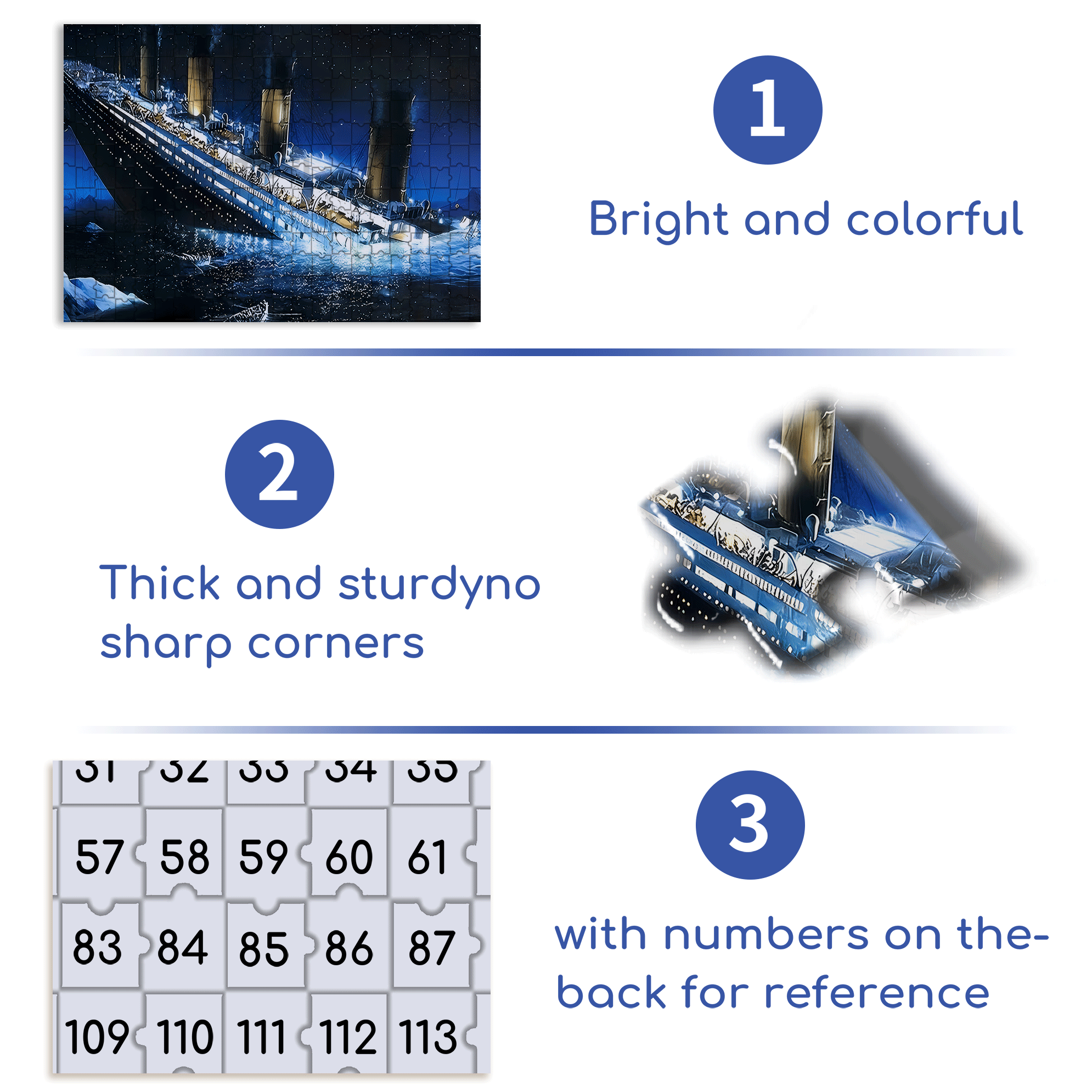 The Tragedy of the Ocean 500pcs/1000pcs Jigsaw Puzzle, Scratch-Resistant, Interactive Family Game & Brain-Boosting DIY Decor, Perfect for Halloween, Christmas & New Year Gifts, Family Puzzle Game