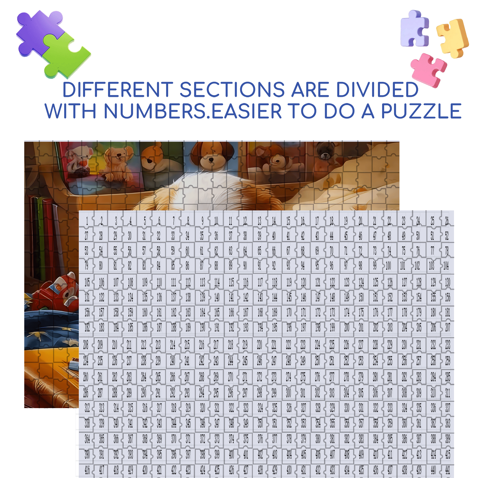 Waiting Patiently For Time To Pass 500pcs/1000pcs Jigsaw Puzzle, Scratch-Resistant, Interactive Family Game & Brain-Boosting DIY Decor, Perfect for Halloween, Christmas & New Year Gifts, Family Puzzle Game