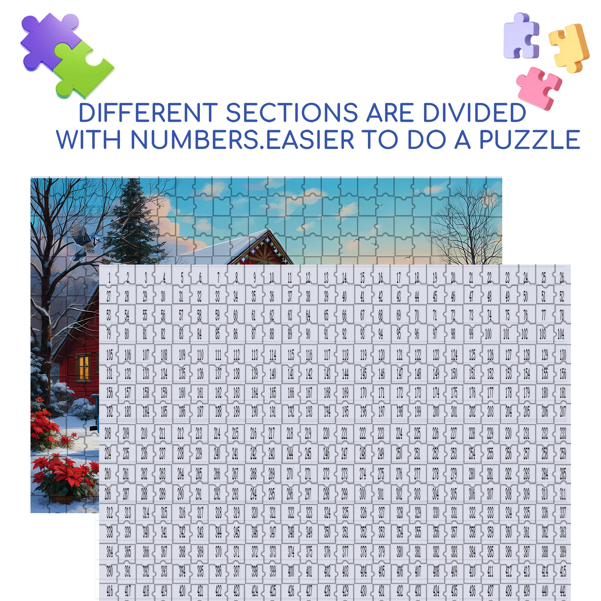 Welcome All General Store 500pcs/1000pcs Jigsaw Puzzle, Scratch-Resistant, Interactive Family Game & Brain-Boosting DIY Decor, Perfect for Halloween, Christmas & New Year Gifts, Family Puzzle Game