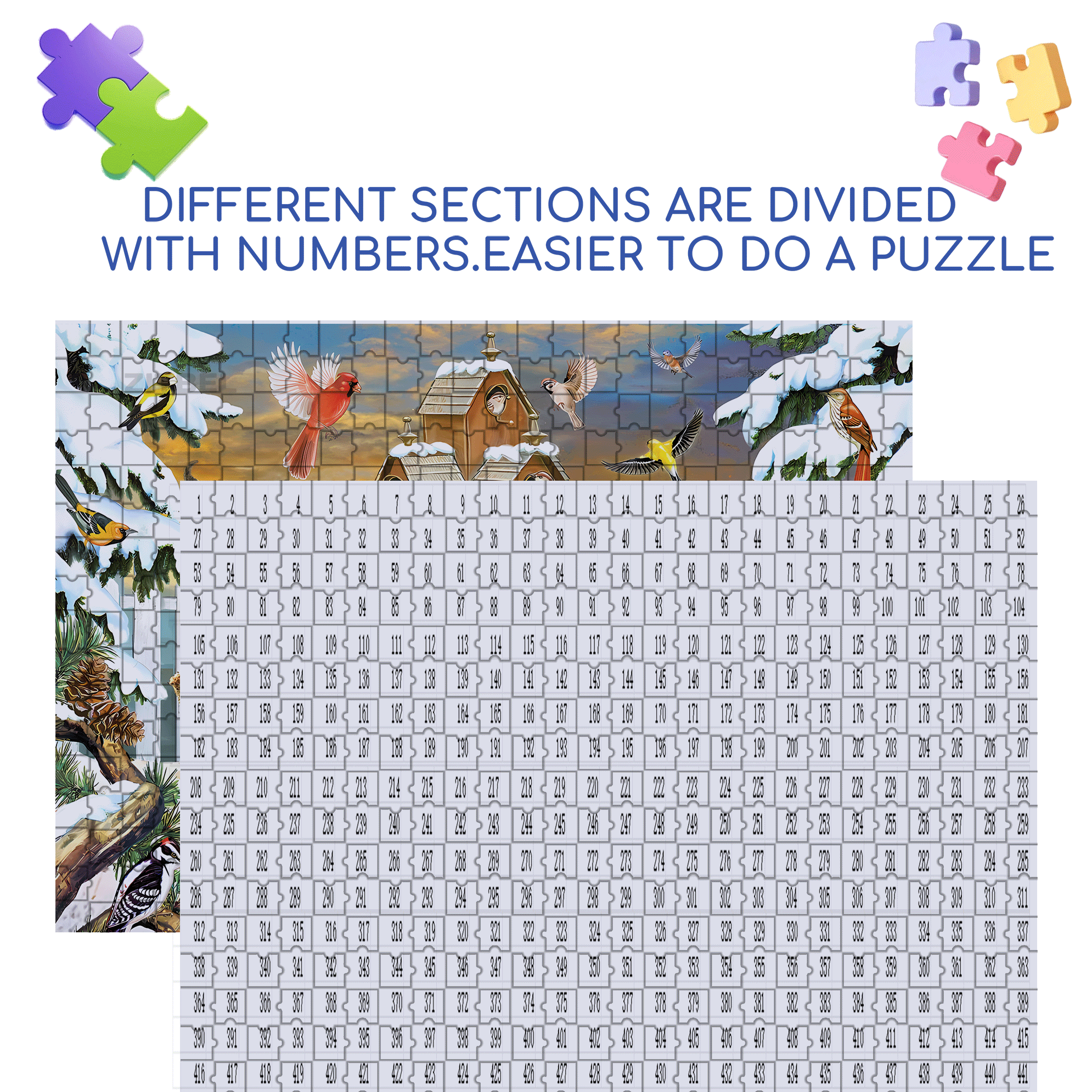 Who Let The Kittens Out 500pcs/1000pcs Jigsaw Puzzle, Scratch-Resistant, Interactive Family Game & Brain-Boosting DIY Decor, Perfect for Halloween, Christmas & New Year Gifts, Family Puzzle Game