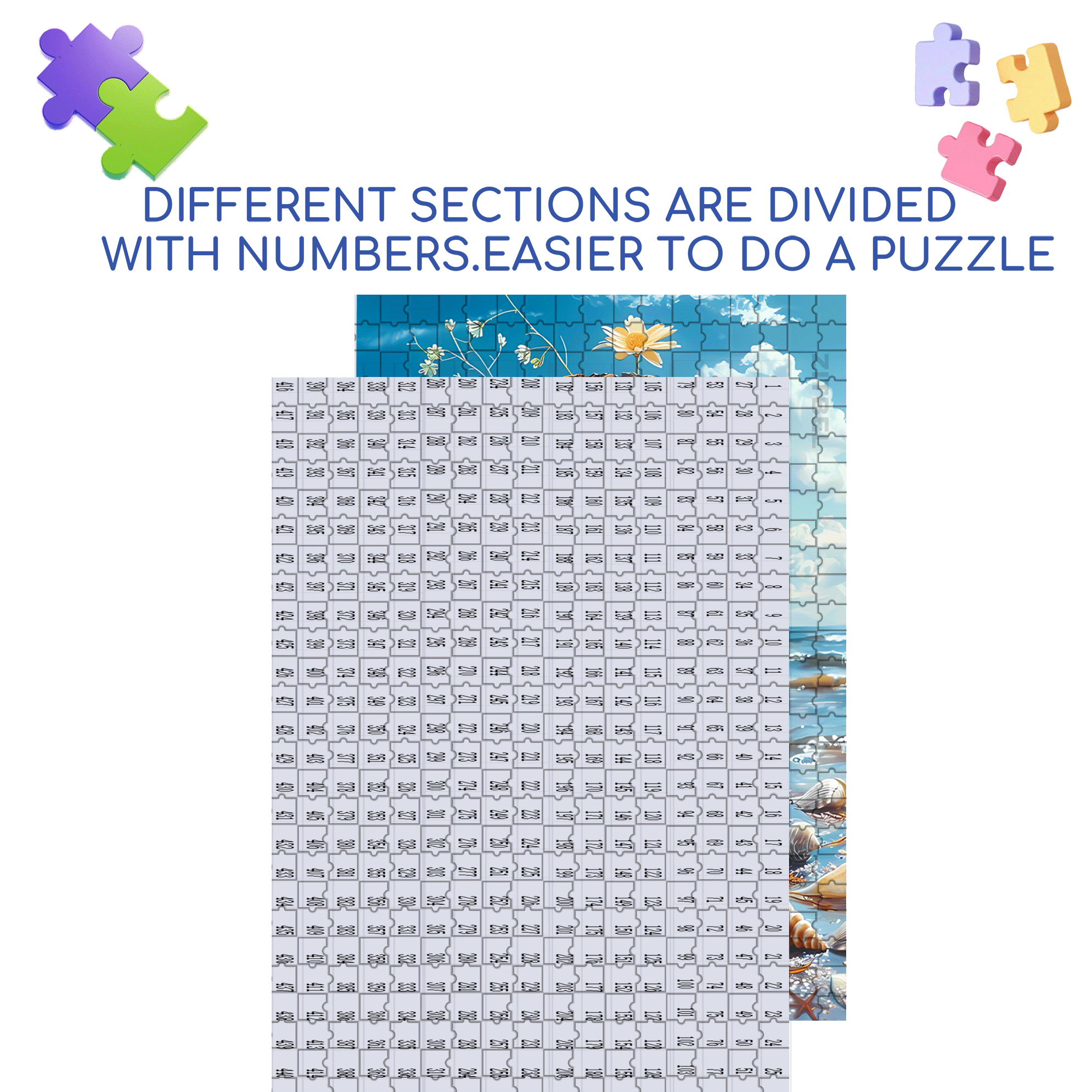 A Dream In A Bottle Of The Sea 500pcs/1000pcs Jigsaw Puzzle, Scratch-Resistant, Interactive Family Game & Brain-Boosting DIY Decor, Perfect for Halloween, Christmas & New Year Gifts, Family Puzzle Game
