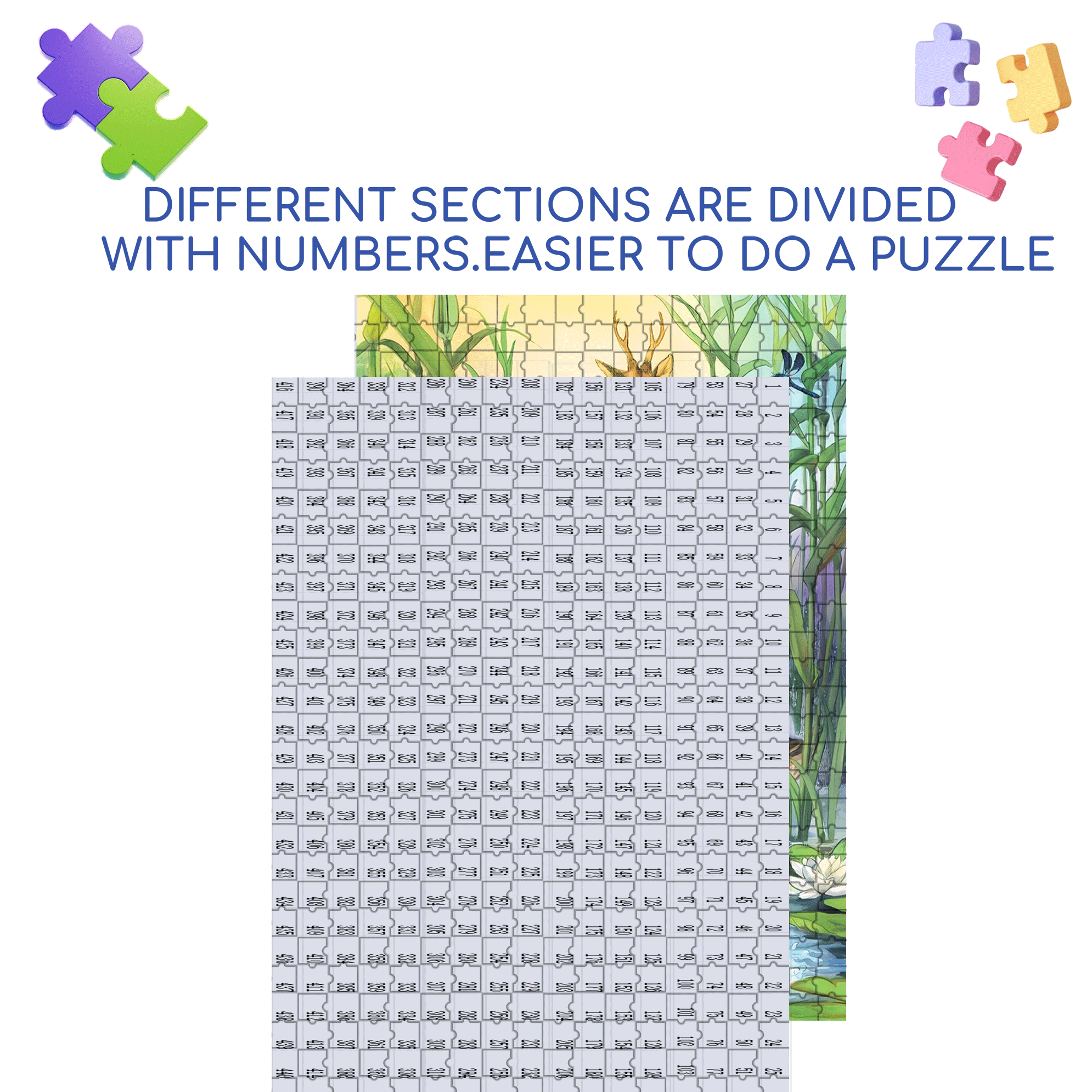 A Tranquil Afternoon In The Reed Marshes 500pcs/1000pcs Jigsaw Puzzle, Scratch-Resistant, Interactive Family Game & Brain-Boosting DIY Decor, Perfect for Halloween, Christmas & New Year Gifts, Family Puzzle Game