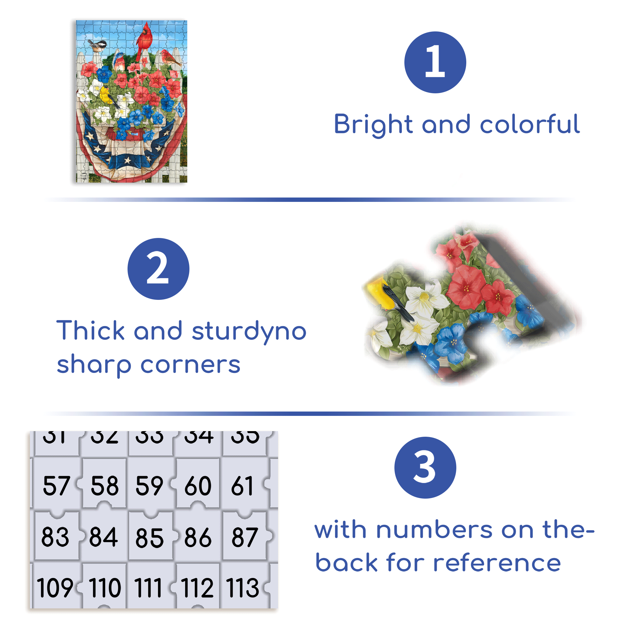 Birds and Flowers On The Fence 500pcs/1000pcs Jigsaw Puzzle, Scratch-Resistant, Interactive Family Game & Brain-Boosting DIY Decor, Perfect for Halloween, Christmas & New Year Gifts, Family Puzzle Game