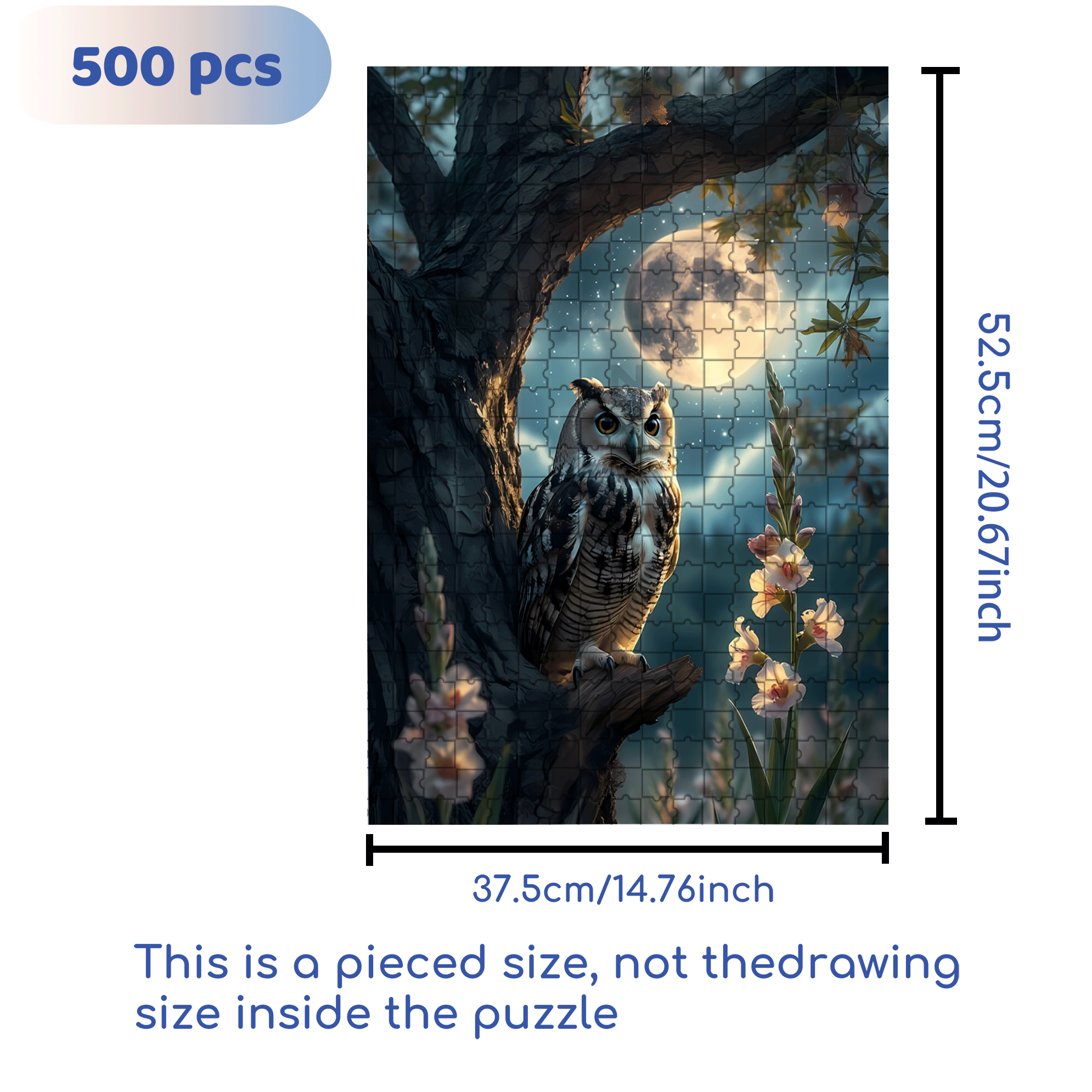 Birds In Differents 500pcs/1000pcs Jigsaw Puzzle, Scratch-Resistant, Interactive Family Game & Brain-Boosting DIY Decor, Perfect for Halloween, Christmas & New Year Gifts, Family Puzzle Game