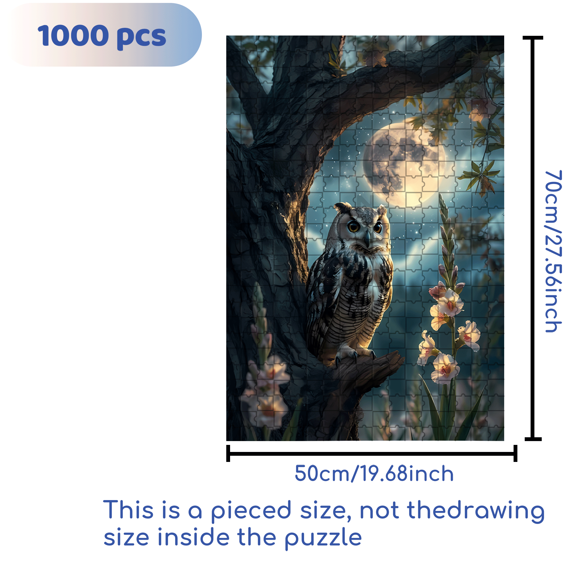 Birds In Differents 500pcs/1000pcs Jigsaw Puzzle, Scratch-Resistant, Interactive Family Game & Brain-Boosting DIY Decor, Perfect for Halloween, Christmas & New Year Gifts, Family Puzzle Game