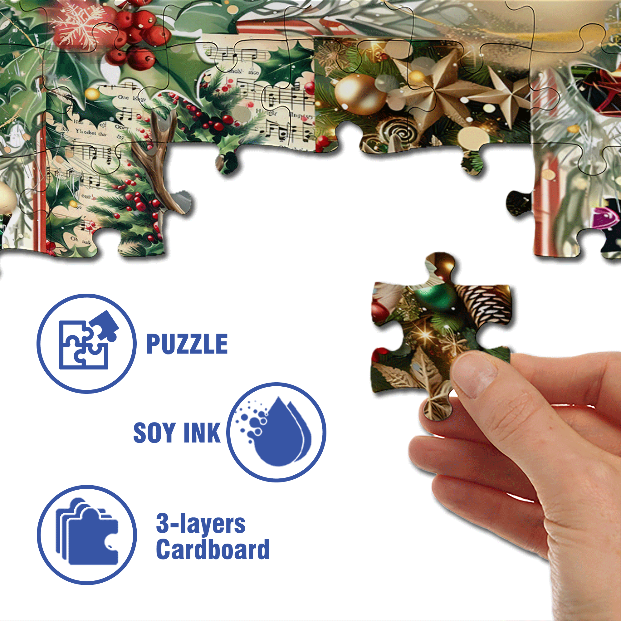 Blessings Of The Deer And The Rat 500pcs/1000pcs Jigsaw Puzzle, Scratch-Resistant, Interactive Family Game & Brain-Boosting DIY Decor, Perfect for Halloween, Christmas & New Year Gifts, Family Puzzle Game
