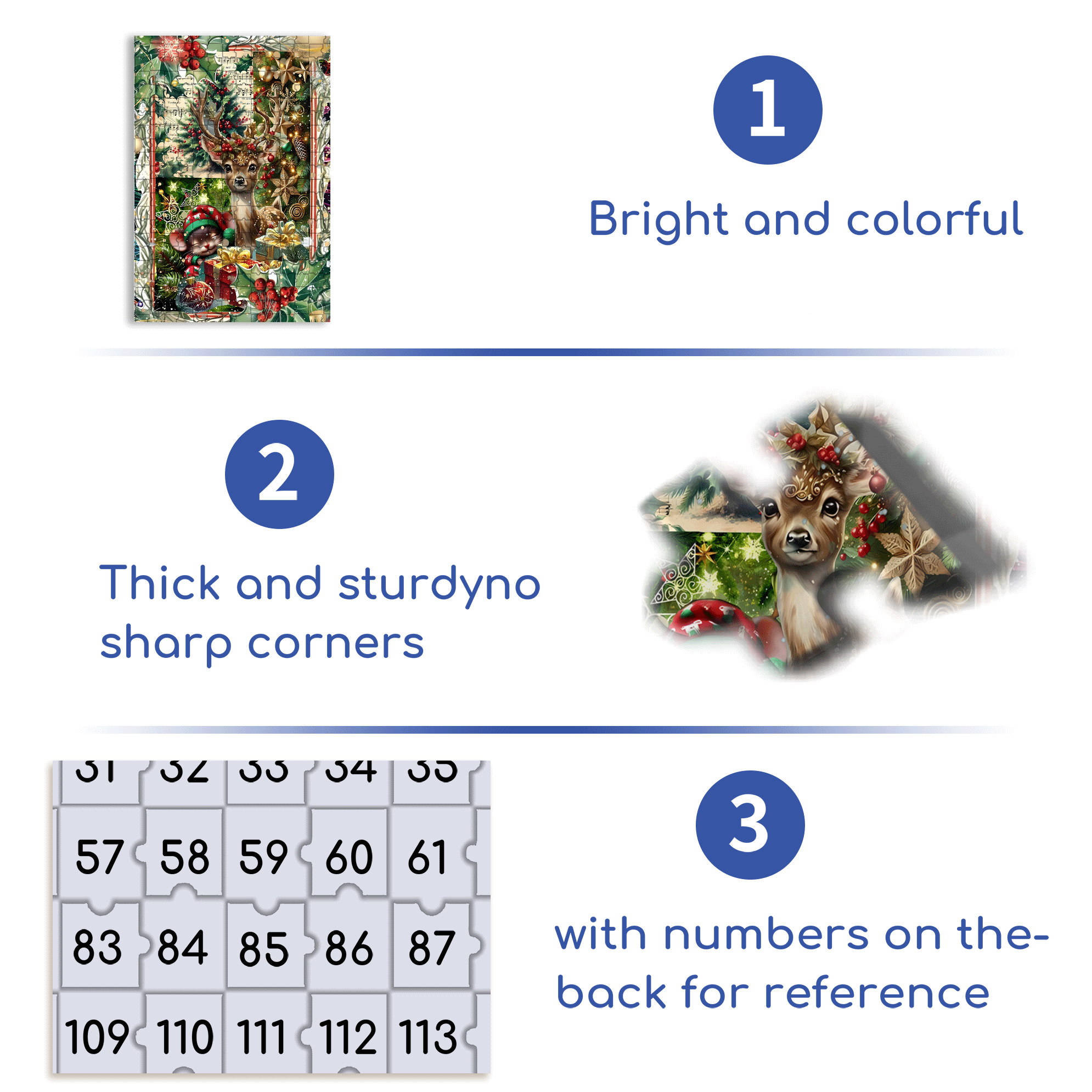 Blessings Of The Deer And The Rat 500pcs/1000pcs Jigsaw Puzzle, Scratch-Resistant, Interactive Family Game & Brain-Boosting DIY Decor, Perfect for Halloween, Christmas & New Year Gifts, Family Puzzle Game