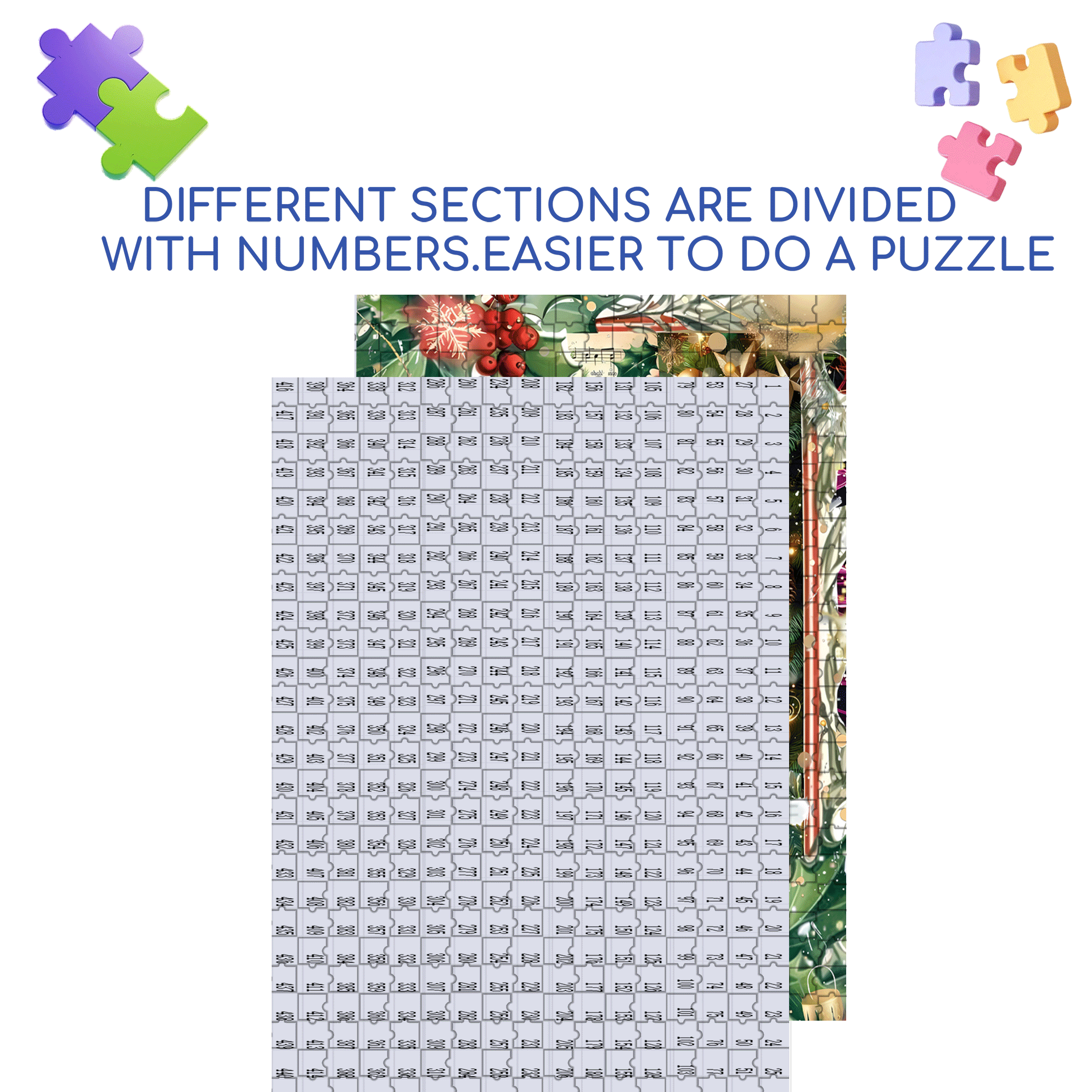 Blessings Of The Deer And The Rat 500pcs/1000pcs Jigsaw Puzzle, Scratch-Resistant, Interactive Family Game & Brain-Boosting DIY Decor, Perfect for Halloween, Christmas & New Year Gifts, Family Puzzle Game