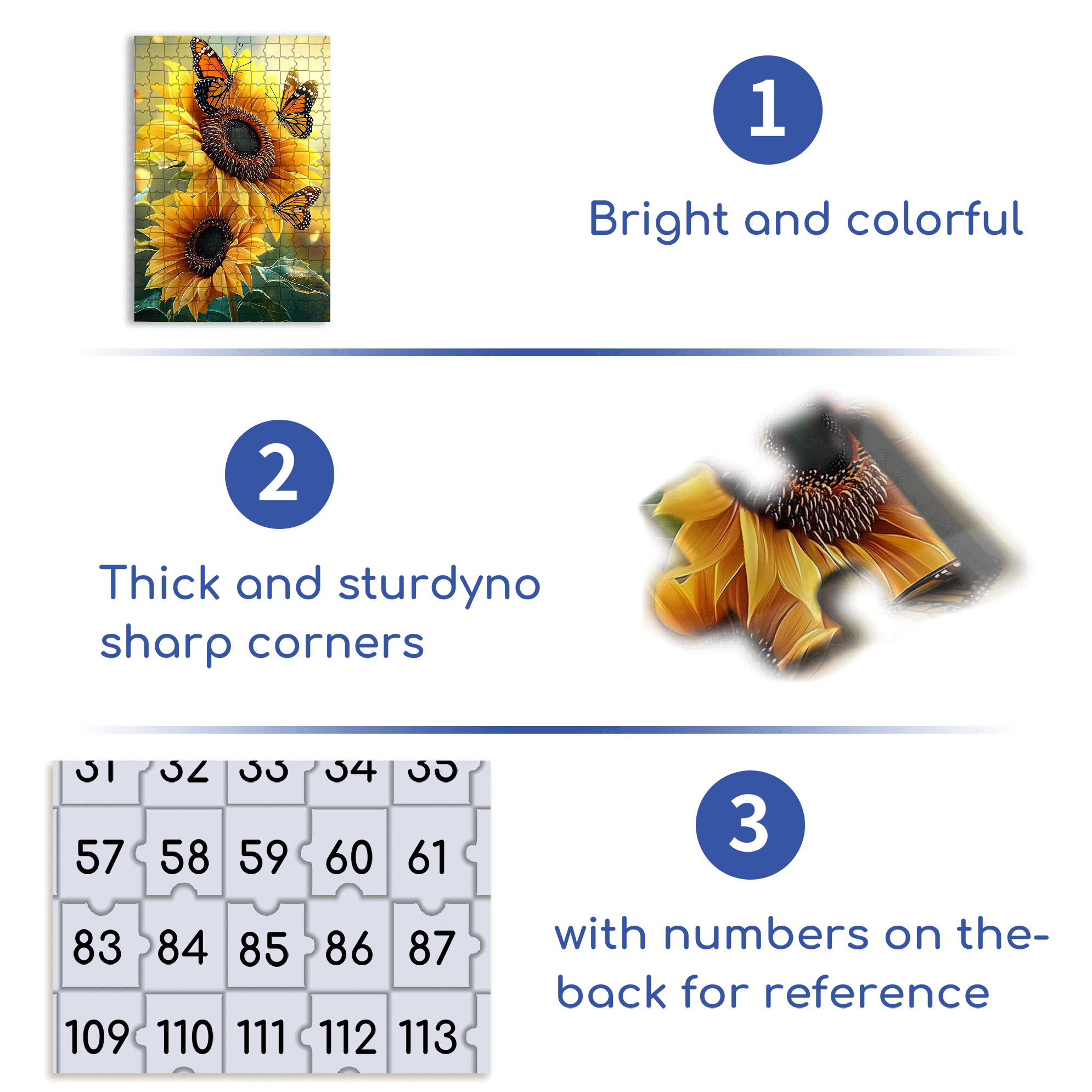 Butterfly Dance Among Flowers 500pcs/1000pcs Jigsaw Puzzle, Scratch-Resistant, Interactive Family Game & Brain-Boosting DIY Decor, Perfect for Halloween, Christmas & New Year Gifts, Family Puzzle Game