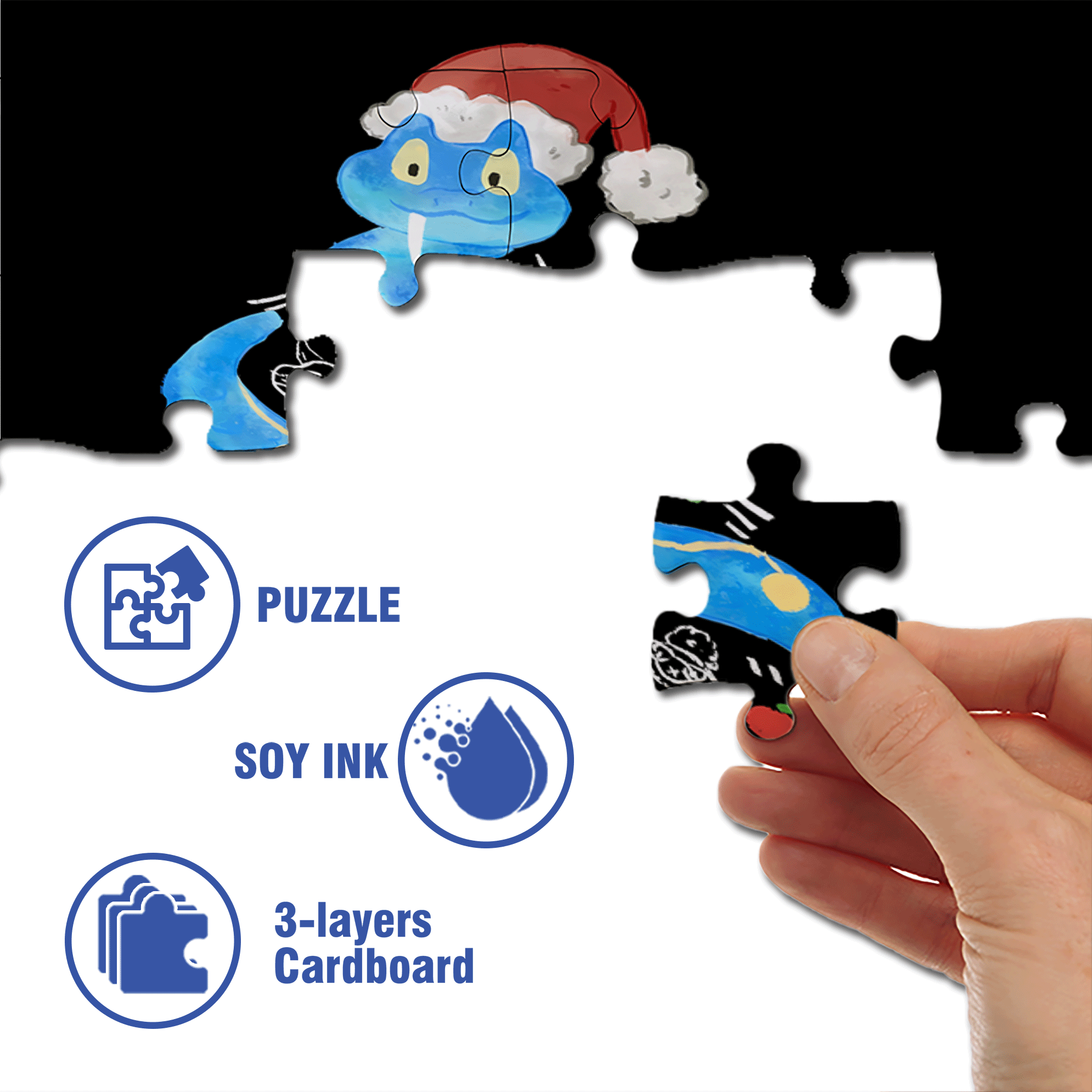 Christmas Special Episode 500pcs/1000pcs Jigsaw Puzzle, Scratch-Resistant, Interactive Family Game & Brain-Boosting DIY Decor, Perfect for Halloween, Christmas & New Year Gifts, Family Puzzle Game