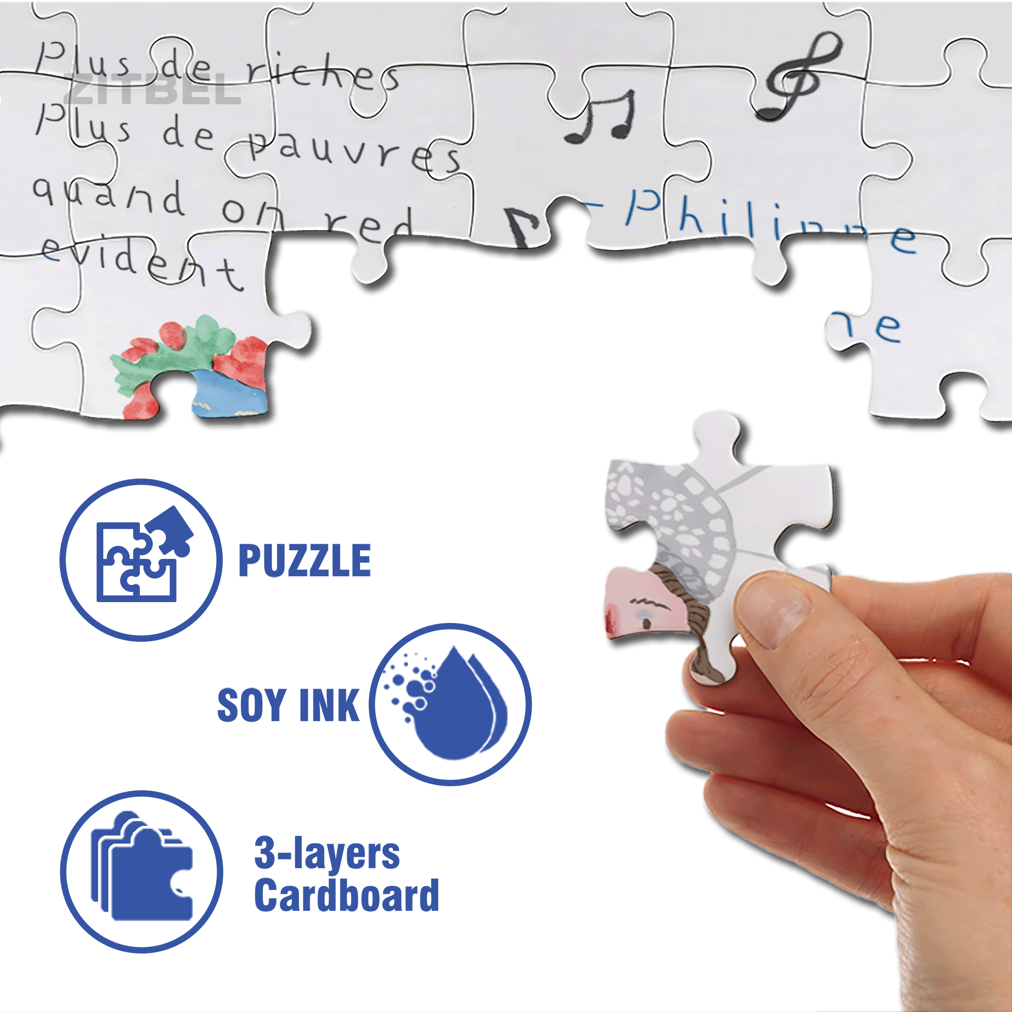 Dionysus 500pcs/1000pcs Jigsaw Puzzle, Scratch-Resistant, Interactive Family Game & Brain-Boosting DIY Decor, Perfect for Halloween, Christmas & New Year Gifts, Family Puzzle Game