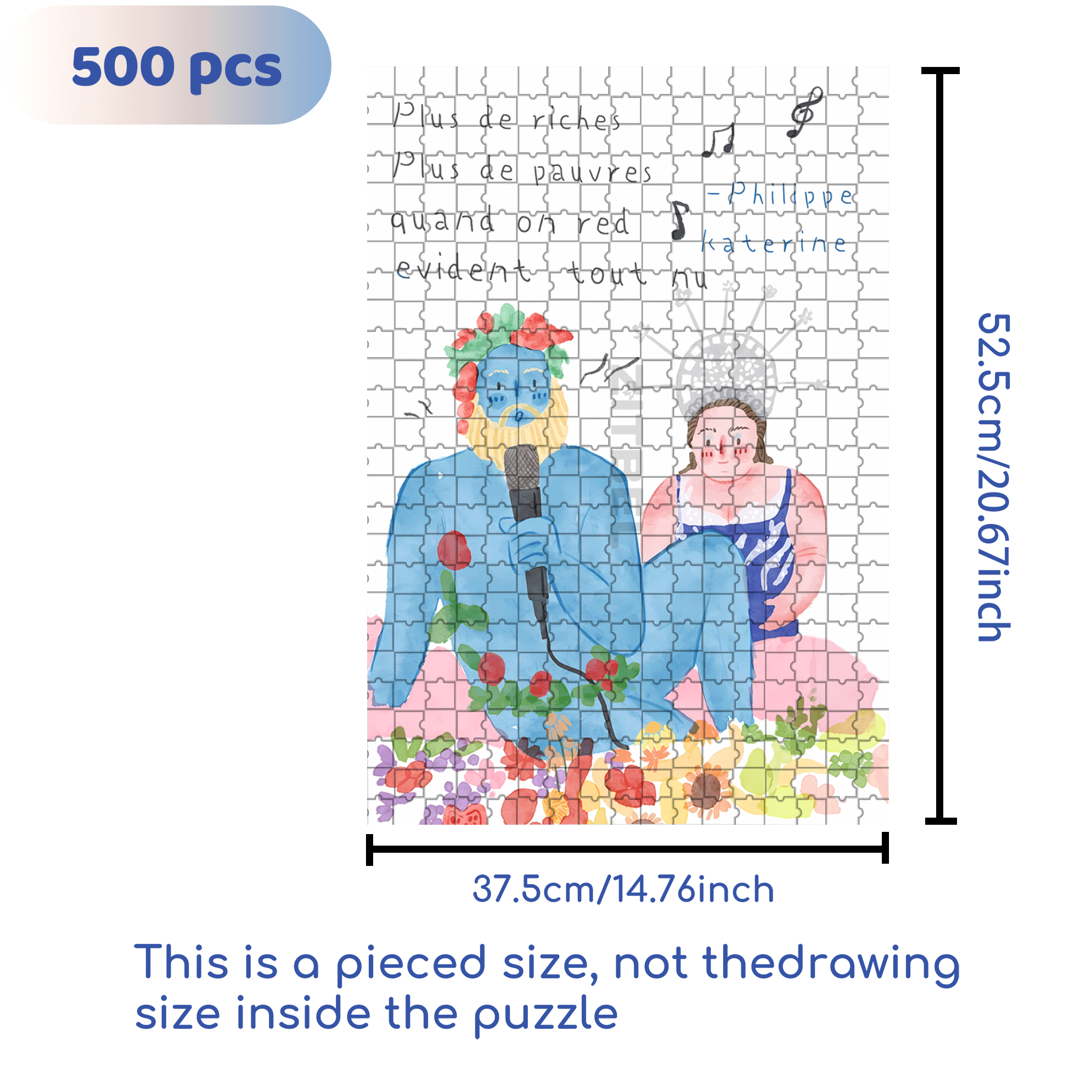 Dionysus 500pcs/1000pcs Jigsaw Puzzle, Scratch-Resistant, Interactive Family Game & Brain-Boosting DIY Decor, Perfect for Halloween, Christmas & New Year Gifts, Family Puzzle Game