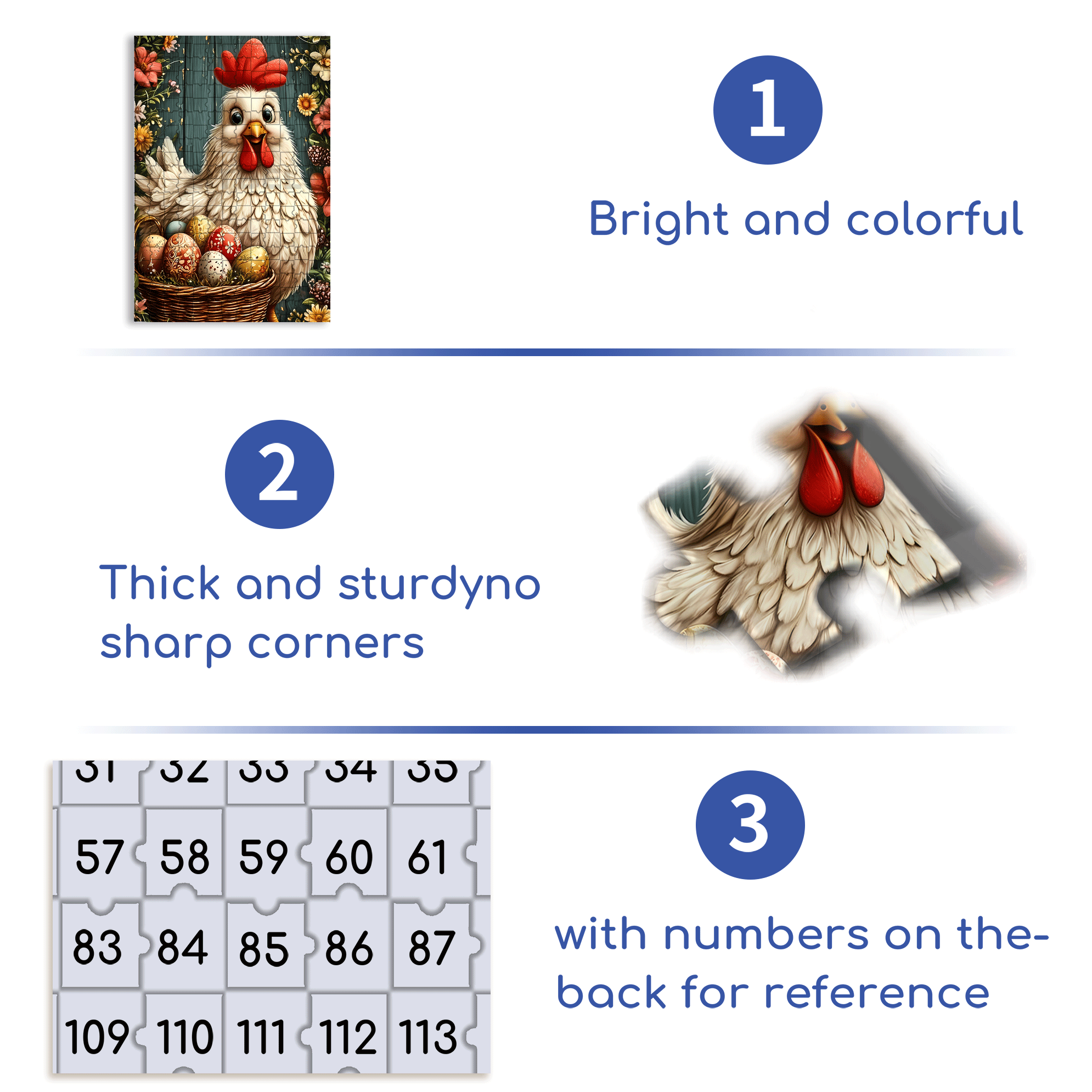 Golden Egg Basket 500pcs/1000pcs Jigsaw Puzzle, Scratch-Resistant, Interactive Family Game & Brain-Boosting DIY Decor, Perfect for Halloween, Christmas & New Year Gifts, Family Puzzle Game