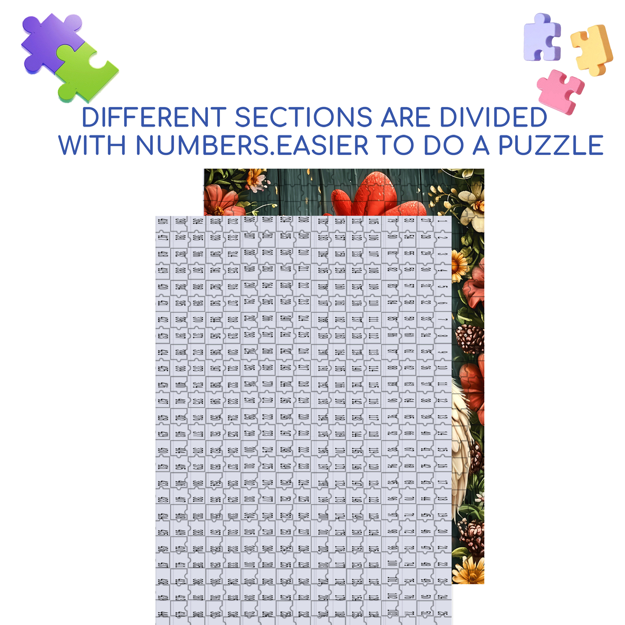 Golden Egg Basket 500pcs/1000pcs Jigsaw Puzzle, Scratch-Resistant, Interactive Family Game & Brain-Boosting DIY Decor, Perfect for Halloween, Christmas & New Year Gifts, Family Puzzle Game