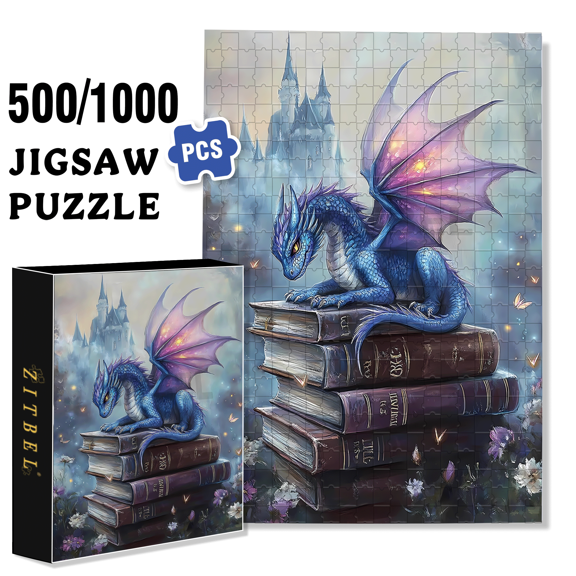 Guardians of Classics 500pcs/1000pcs Jigsaw Puzzle, Scratch-Resistant, Interactive Family Game & Brain-Boosting DIY Decor, Perfect for Halloween, Christmas & New Year Gifts, Family Puzzle Game