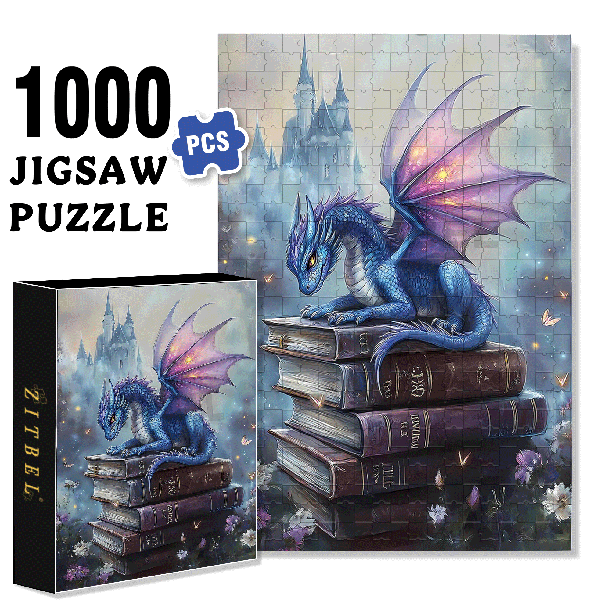 Guardians of Classics 500pcs/1000pcs Jigsaw Puzzle, Scratch-Resistant, Interactive Family Game & Brain-Boosting DIY Decor, Perfect for Halloween, Christmas & New Year Gifts, Family Puzzle Game