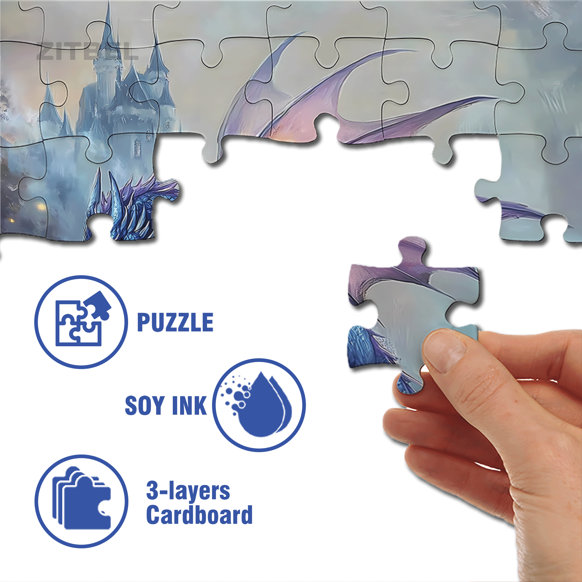 Guardians of Classics 500pcs/1000pcs Jigsaw Puzzle, Scratch-Resistant, Interactive Family Game & Brain-Boosting DIY Decor, Perfect for Halloween, Christmas & New Year Gifts, Family Puzzle Game