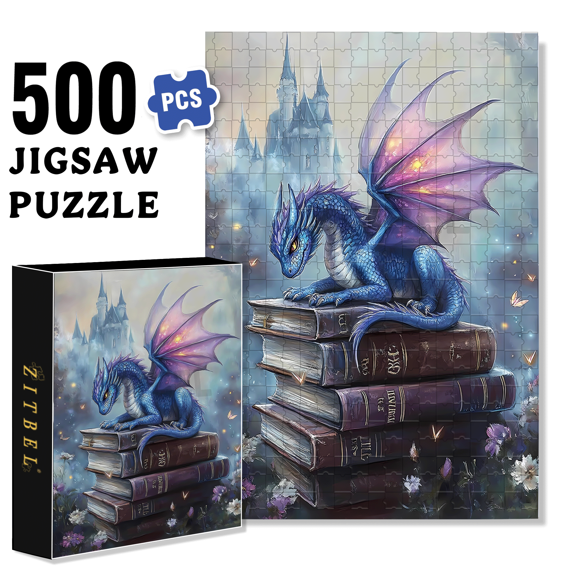 Guardians of Classics 500pcs/1000pcs Jigsaw Puzzle, Scratch-Resistant, Interactive Family Game & Brain-Boosting DIY Decor, Perfect for Halloween, Christmas & New Year Gifts, Family Puzzle Game