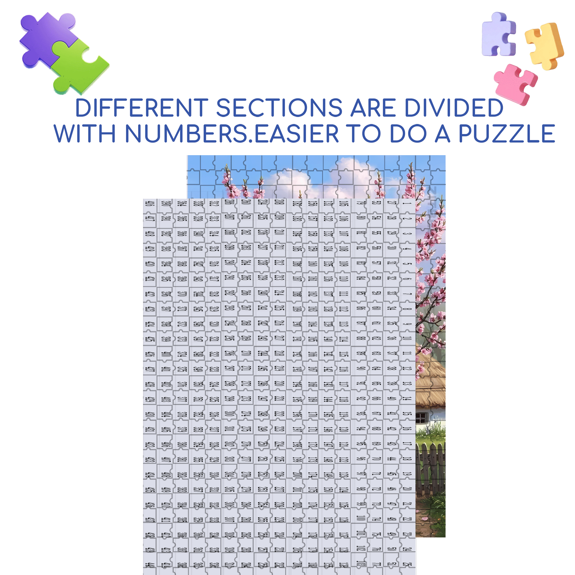 Stork Nests Return In Spring 500pcs/1000pcs Jigsaw Puzzle, Scratch-Resistant, Interactive Family Game & Brain-Boosting DIY Decor, Perfect for Halloween, Christmas & New Year Gifts, Family Puzzle Game