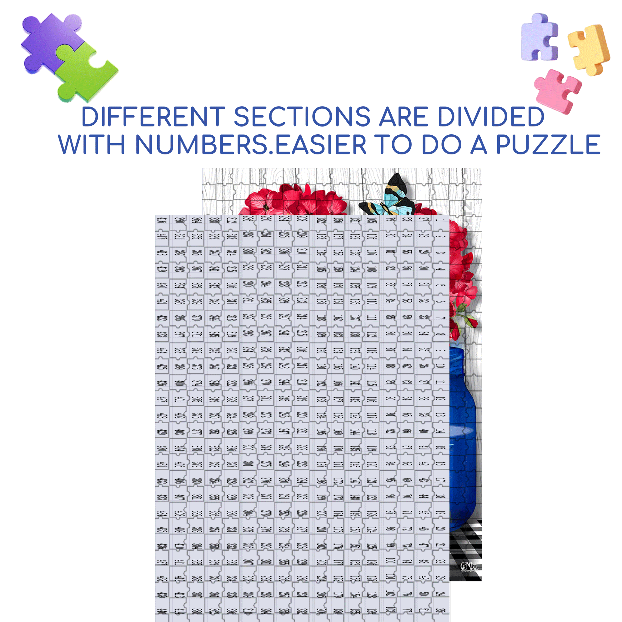 Summer Poems 500pcs/1000pcs Jigsaw Puzzle, Scratch-Resistant, Interactive Family Game & Brain-Boosting DIY Decor, Perfect for Halloween, Christmas & New Year Gifts, Family Puzzle Game