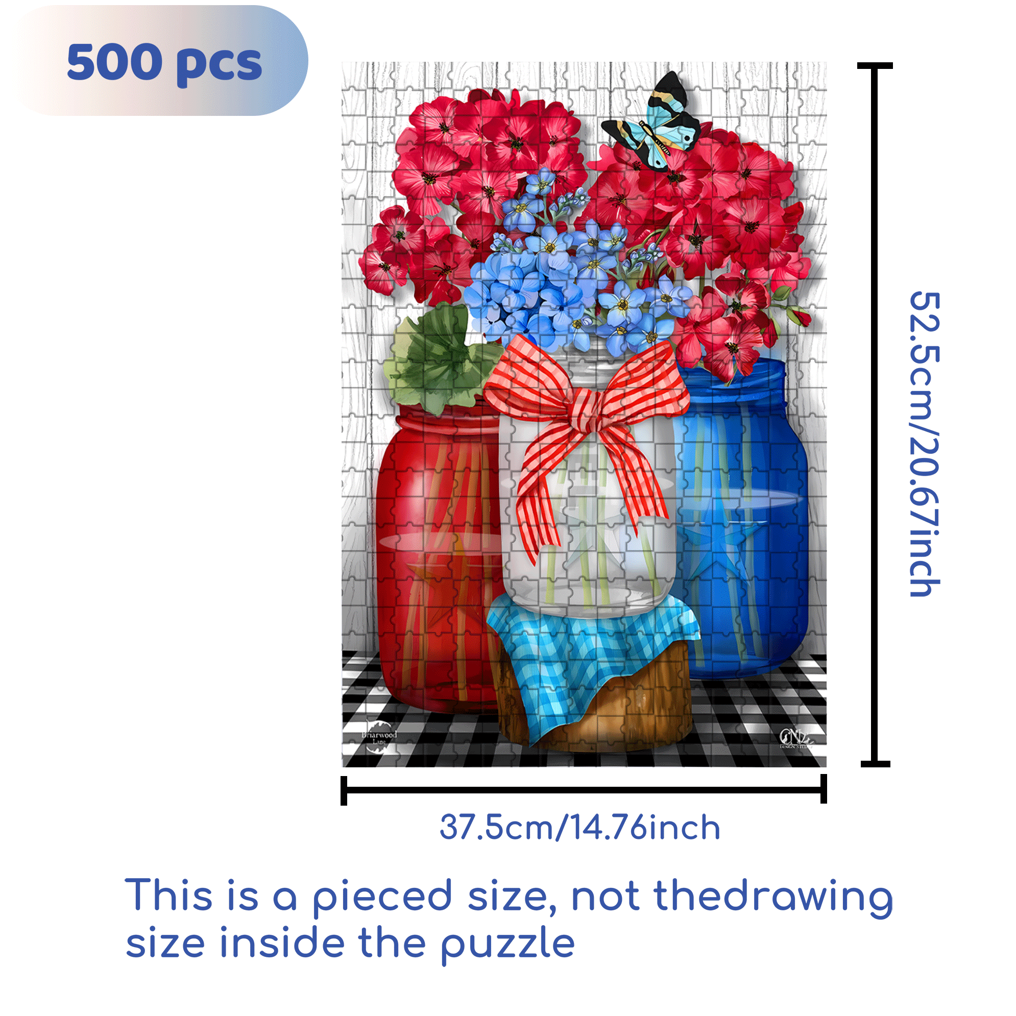 Summer Poems 500pcs/1000pcs Jigsaw Puzzle, Scratch-Resistant, Interactive Family Game & Brain-Boosting DIY Decor, Perfect for Halloween, Christmas & New Year Gifts, Family Puzzle Game