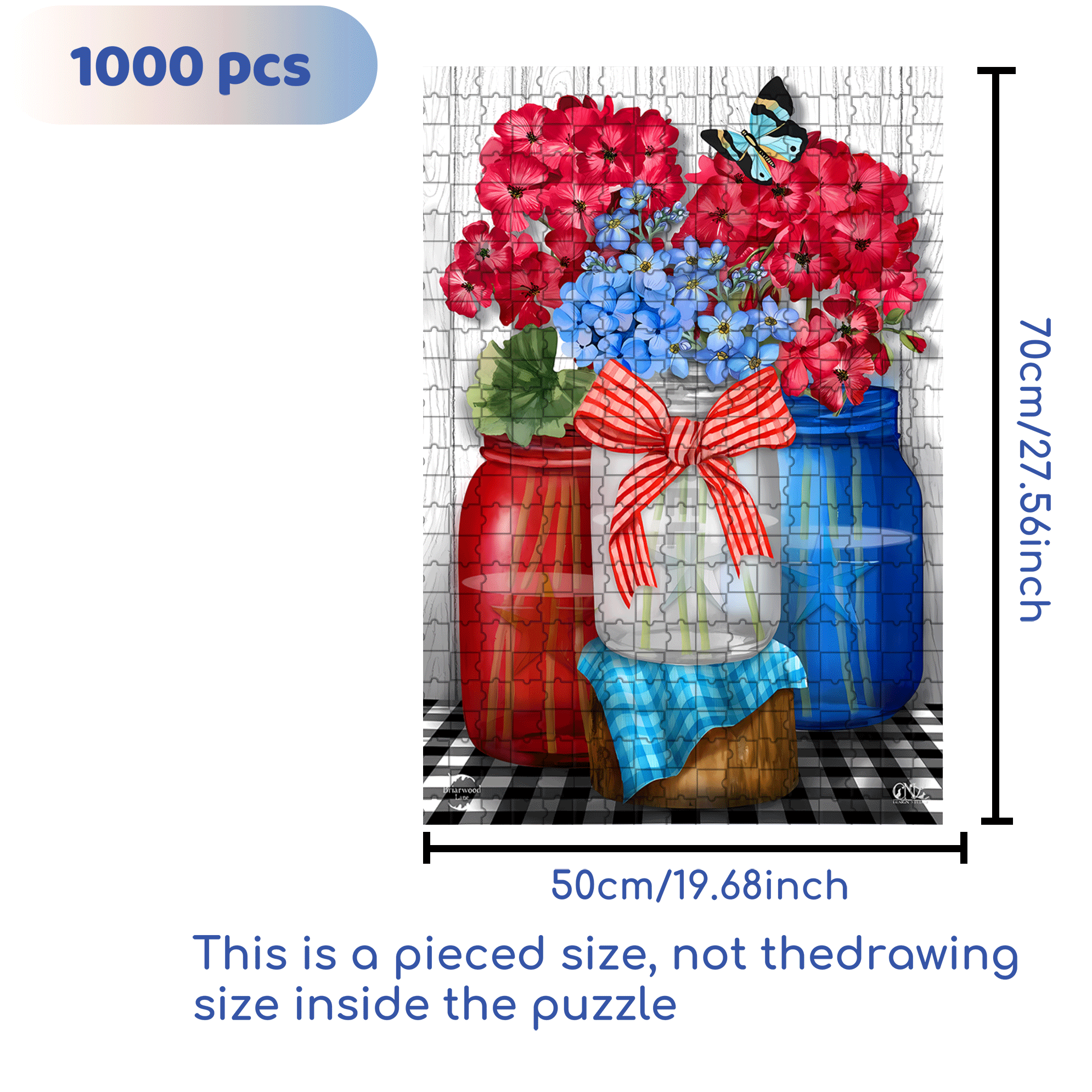 Summer Poems 500pcs/1000pcs Jigsaw Puzzle, Scratch-Resistant, Interactive Family Game & Brain-Boosting DIY Decor, Perfect for Halloween, Christmas & New Year Gifts, Family Puzzle Game