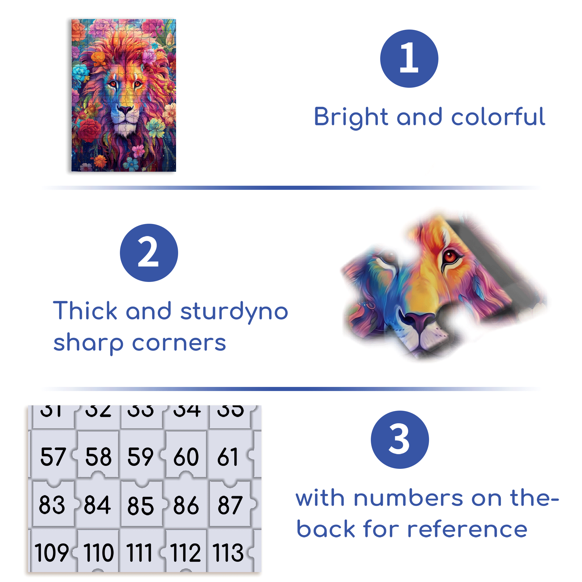The Lion King 500pcs/1000pcs Jigsaw Puzzle, Scratch-Resistant, Interactive Family Game & Brain-Boosting DIY Decor, Perfect for Halloween, Christmas & New Year Gifts, Family Puzzle Game
