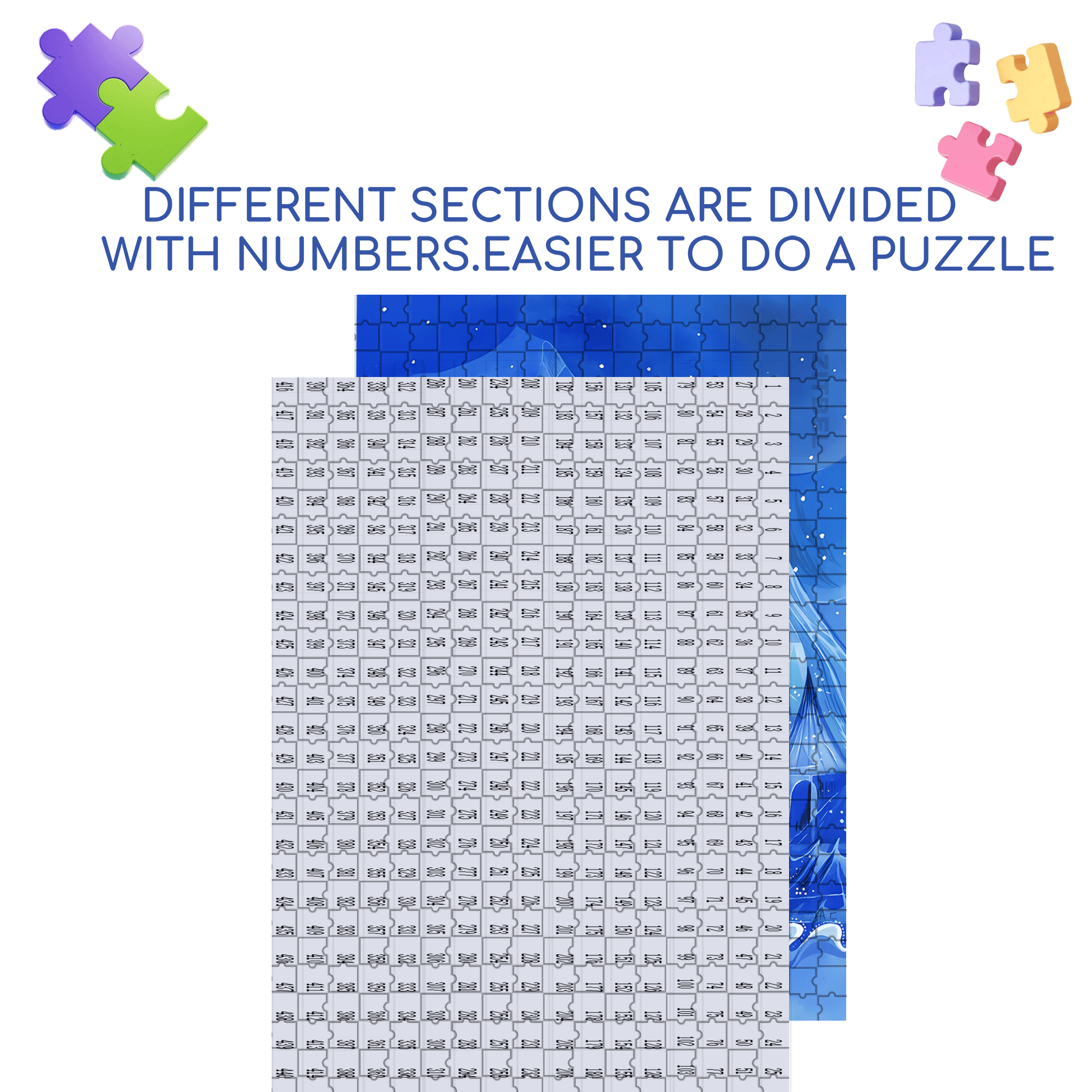 Transparent Kingdom 500pcs/1000pcs Jigsaw Puzzle, Scratch-Resistant, Interactive Family Game & Brain-Boosting DIY Decor, Perfect for Halloween, Christmas & New Year Gifts, Family Puzzle Game