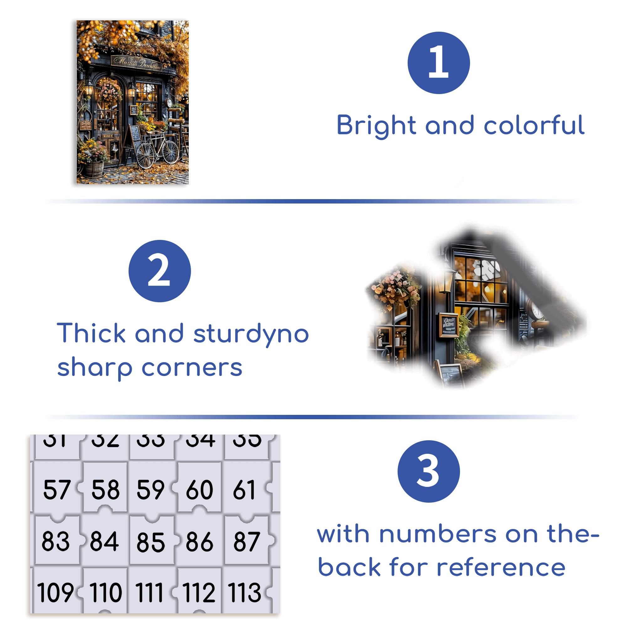 Vintage Bicycle 500pcs/1000pcs Jigsaw Puzzle, Scratch-Resistant, Interactive Family Game & Brain-Boosting DIY Decor, Perfect for Halloween, Christmas & New Year Gifts, Family Puzzle Game