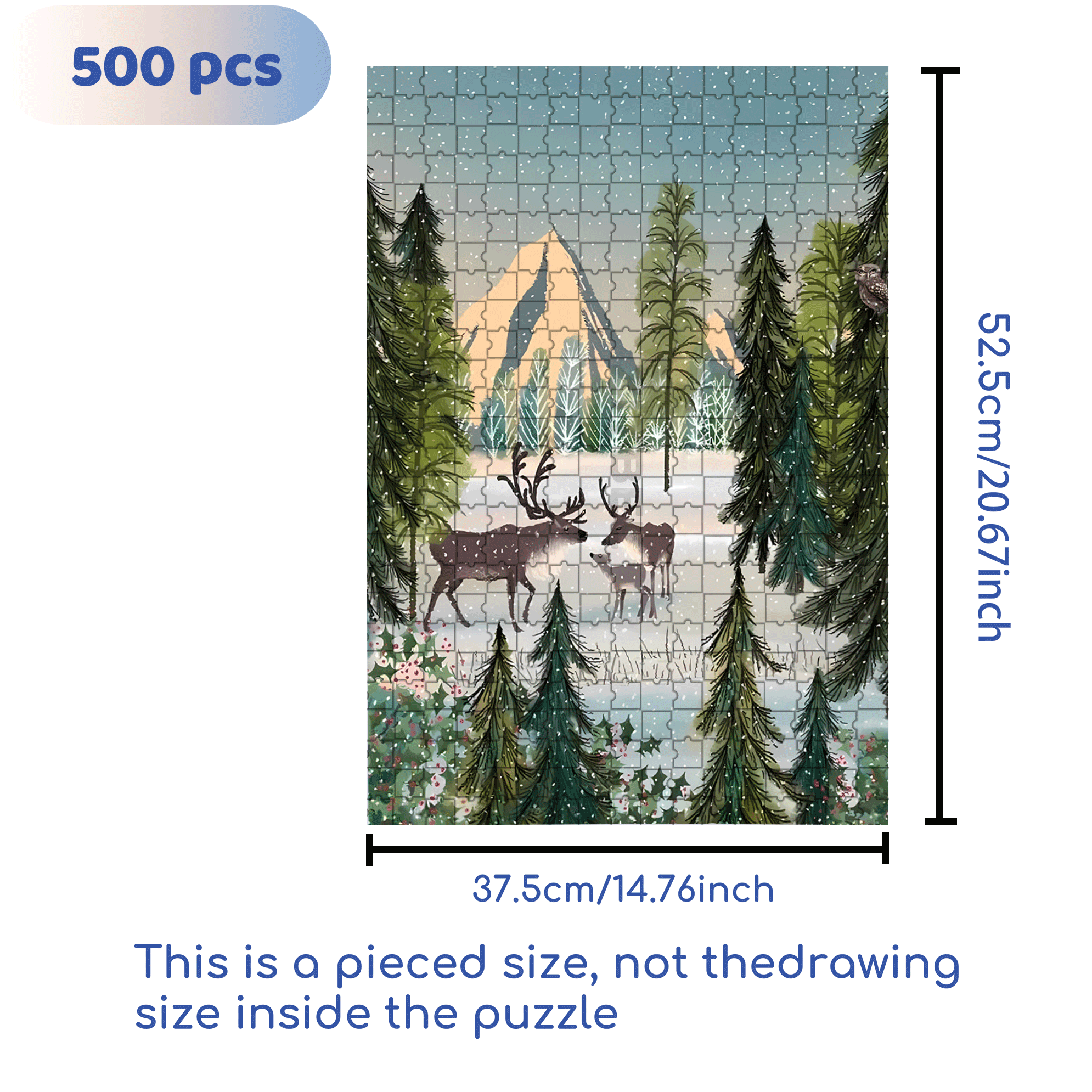 Vitality And Hope 500pcs/1000pcs Jigsaw Puzzle, Scratch-Resistant, Interactive Family Game & Brain-Boosting DIY Decor, Perfect for Halloween, Christmas & New Year Gifts, Family Puzzle Game