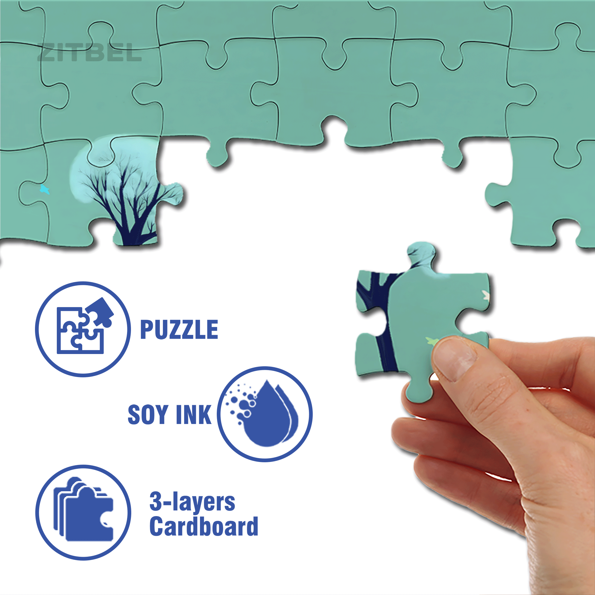 A Short Rest In The Forest 500pcs/1000pcs Jigsaw Puzzle, Scratch-Resistant, Interactive Family Game & Brain-Boosting DIY Decor, Perfect for Halloween, Christmas & New Year Gifts, Family Puzzle Game