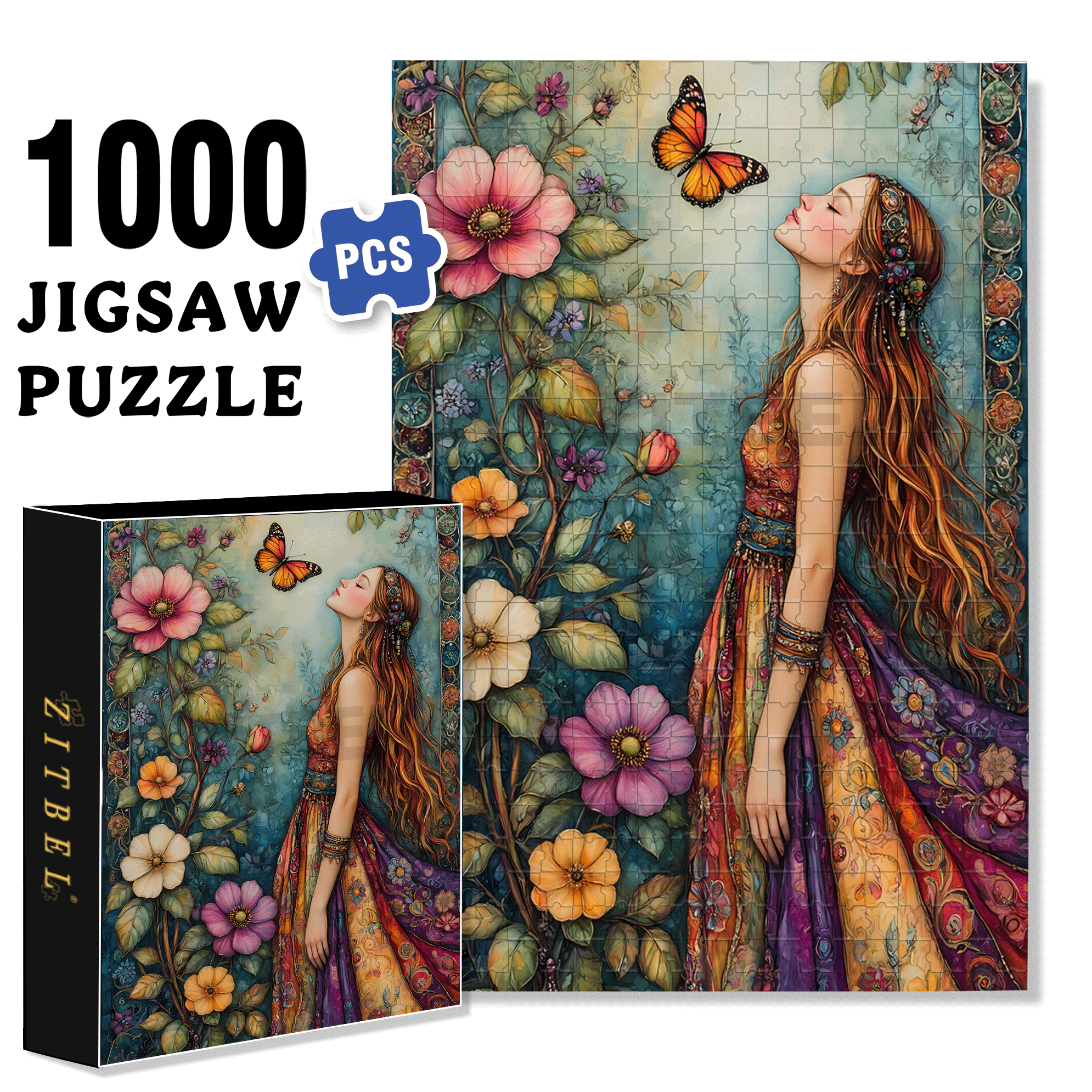 Breathing Fragrance 500pcs/1000pcs Jigsaw Puzzle, Scratch-Resistant, Interactive Family Game & Brain-Boosting DIY Decor, Perfect for Halloween, Christmas & New Year Gifts, Family Puzzle Game
