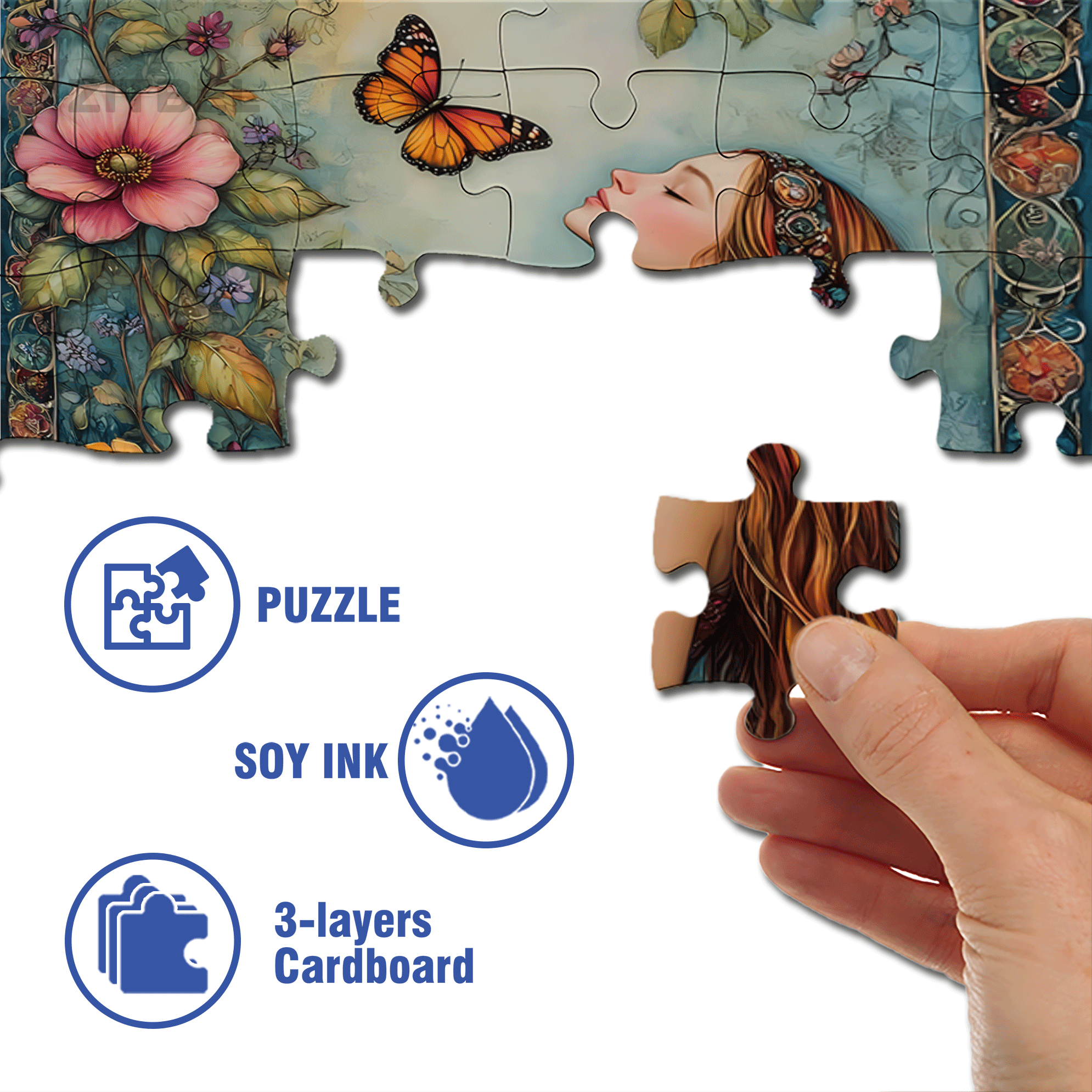 Breathing Fragrance 500pcs/1000pcs Jigsaw Puzzle, Scratch-Resistant, Interactive Family Game & Brain-Boosting DIY Decor, Perfect for Halloween, Christmas & New Year Gifts, Family Puzzle Game
