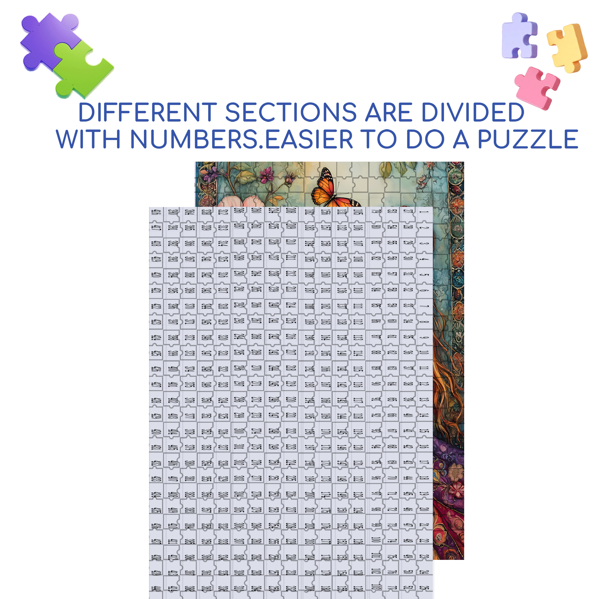 Breathing Fragrance 500pcs/1000pcs Jigsaw Puzzle, Scratch-Resistant, Interactive Family Game & Brain-Boosting DIY Decor, Perfect for Halloween, Christmas & New Year Gifts, Family Puzzle Game